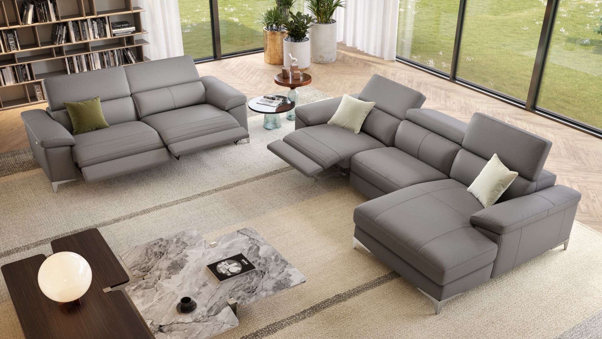 Leder 3-Sitzer Sofa VENOSA