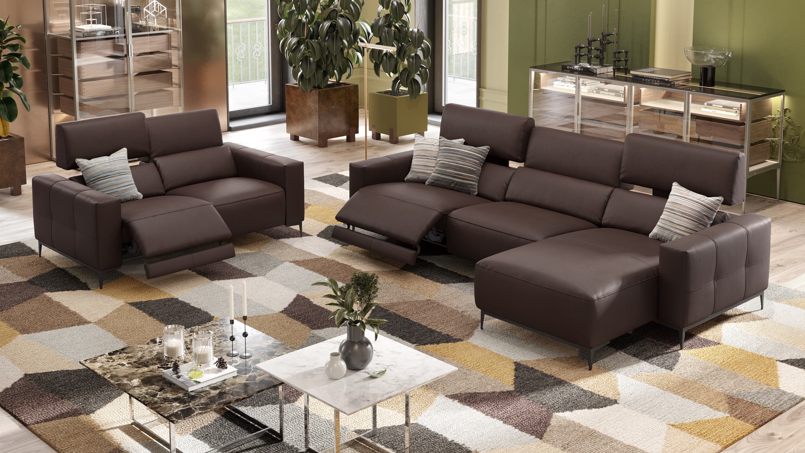 Leder Ecksofa TOLEDO