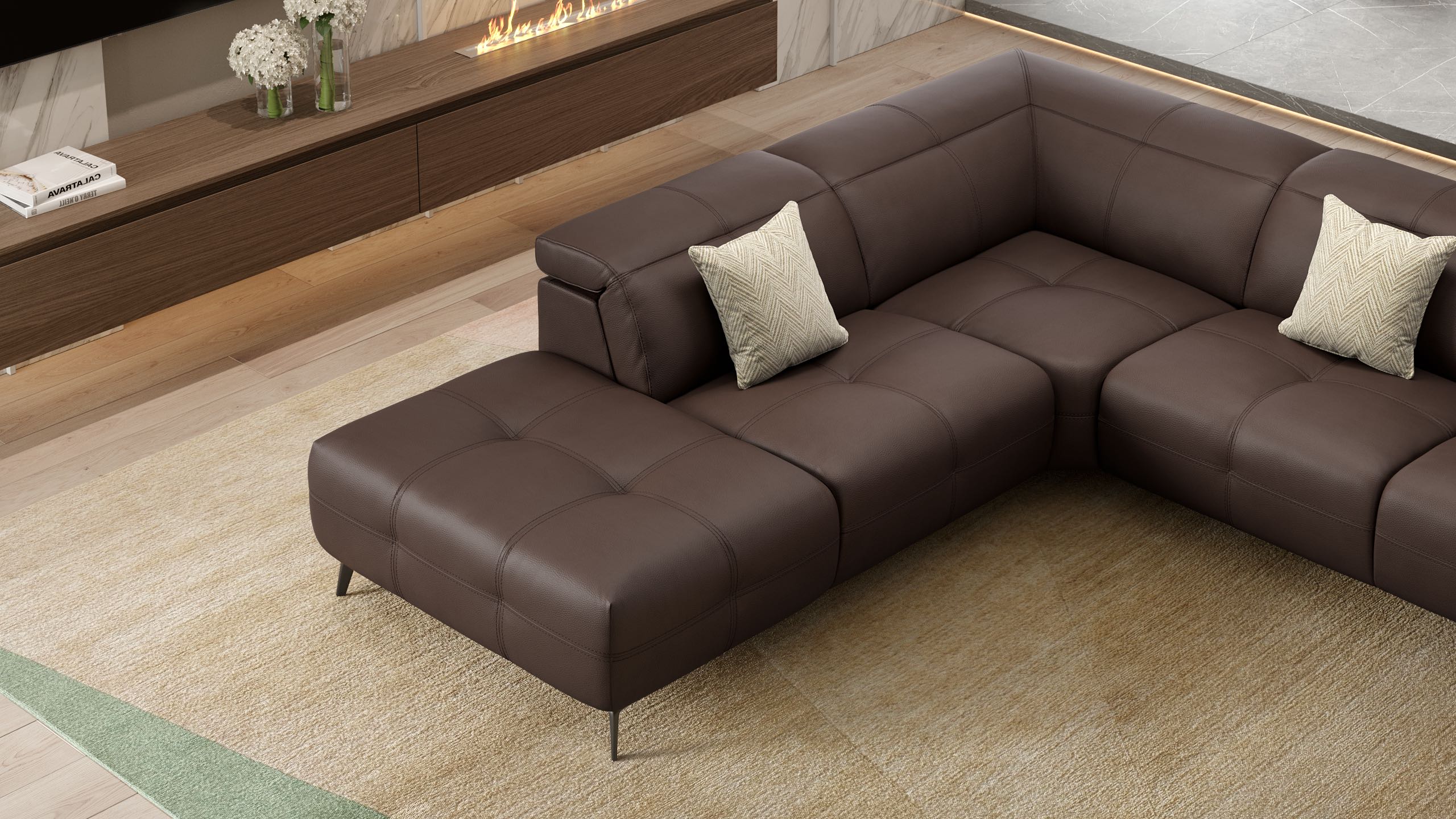 Leder Ecksofa MARBELLA
