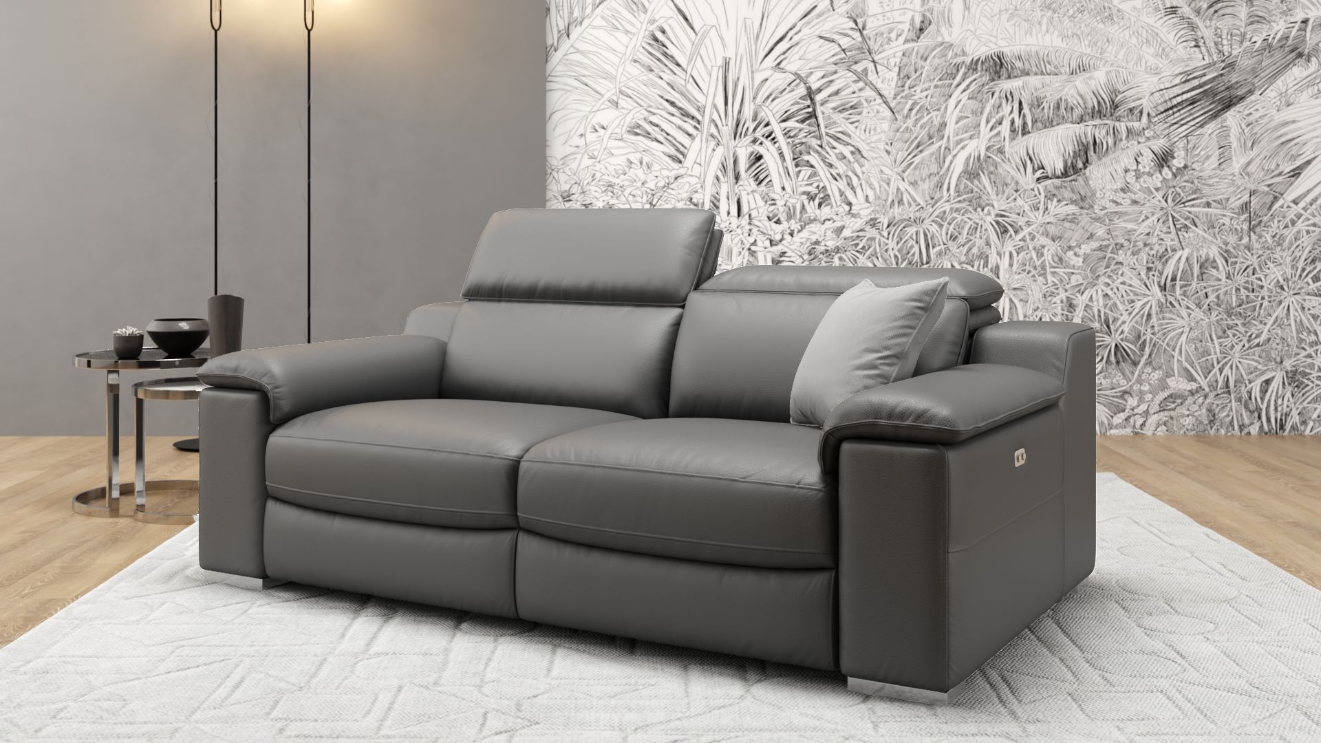 Leder 2-Sitzer Sofa MACELLO