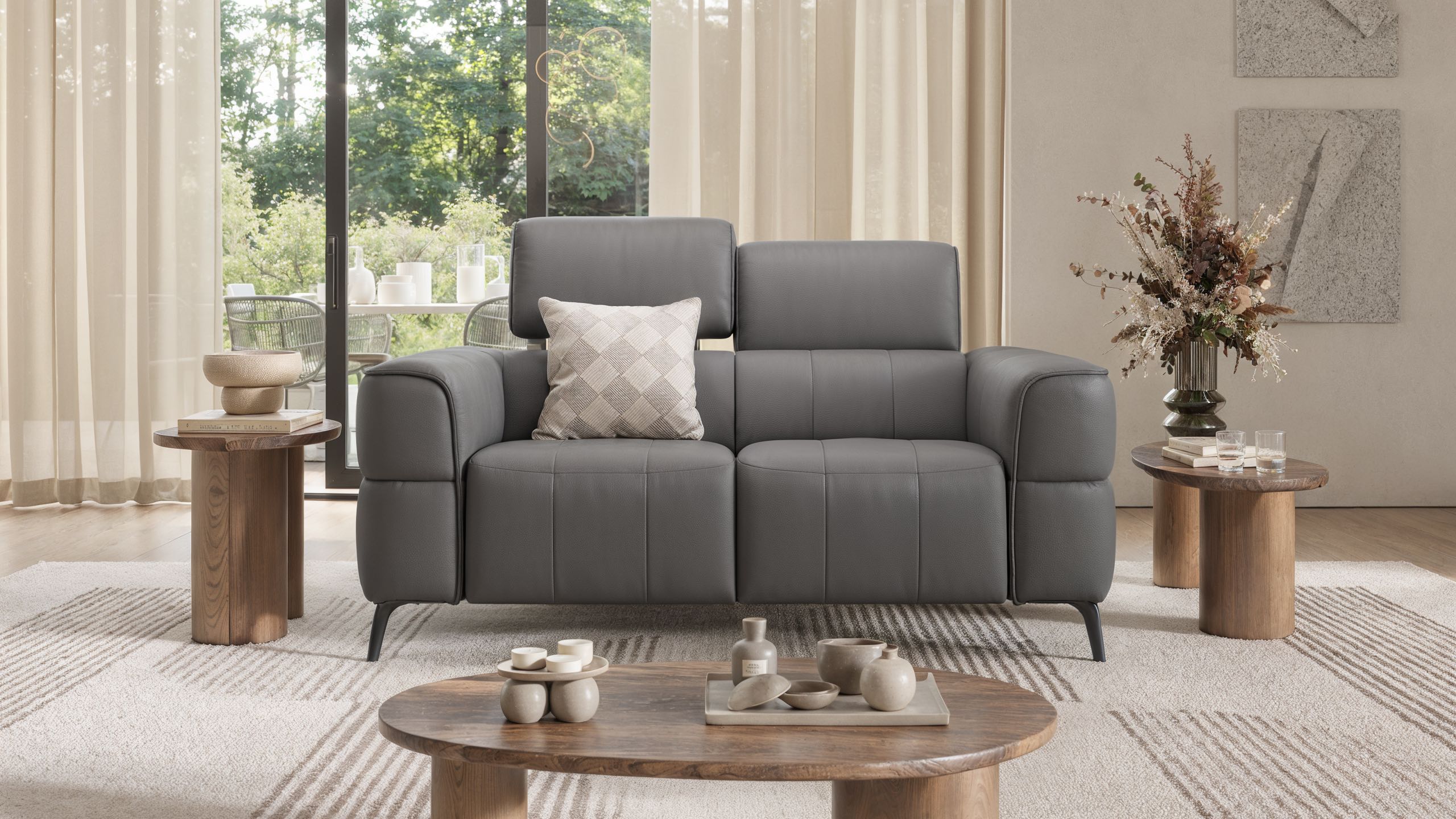 Leder 2-Sitzer Sofa MEZZANO