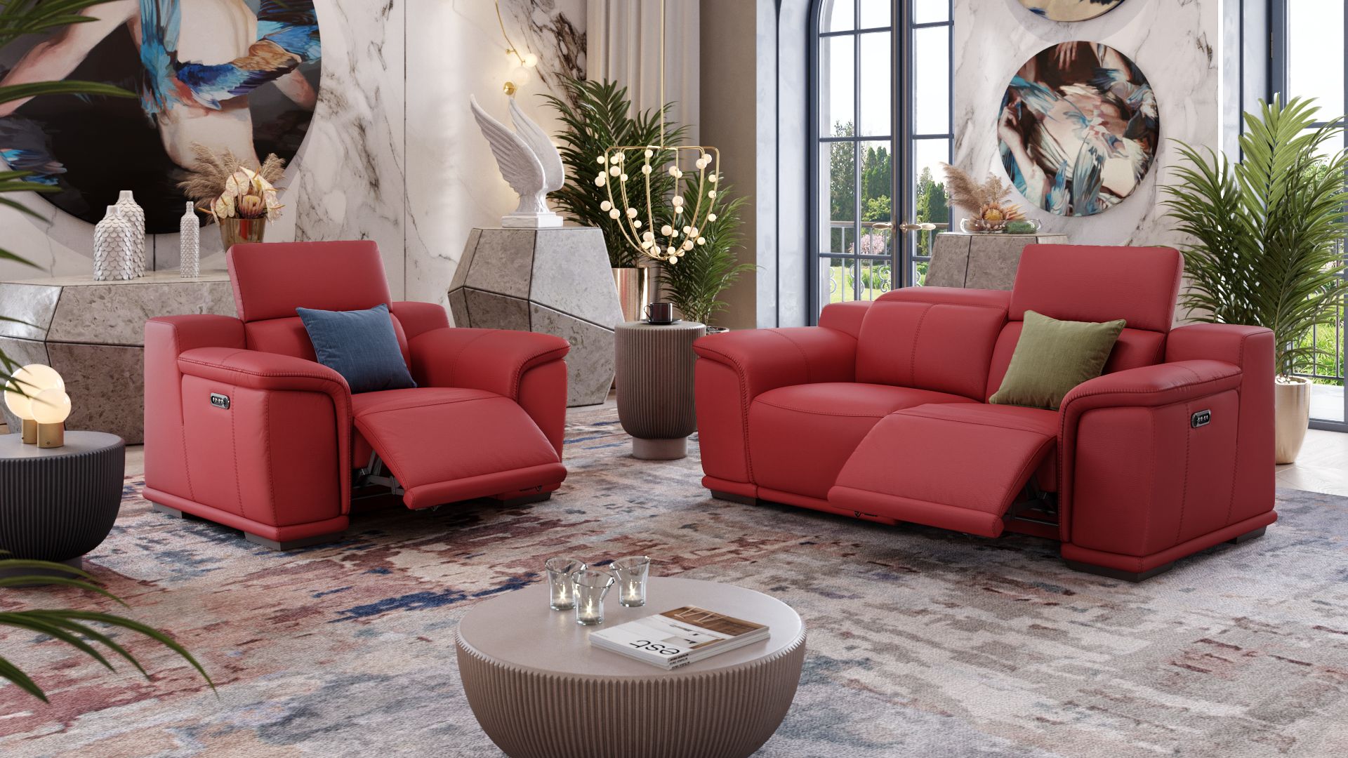 Leder 2-Sitzer Sofa MONTEFINO