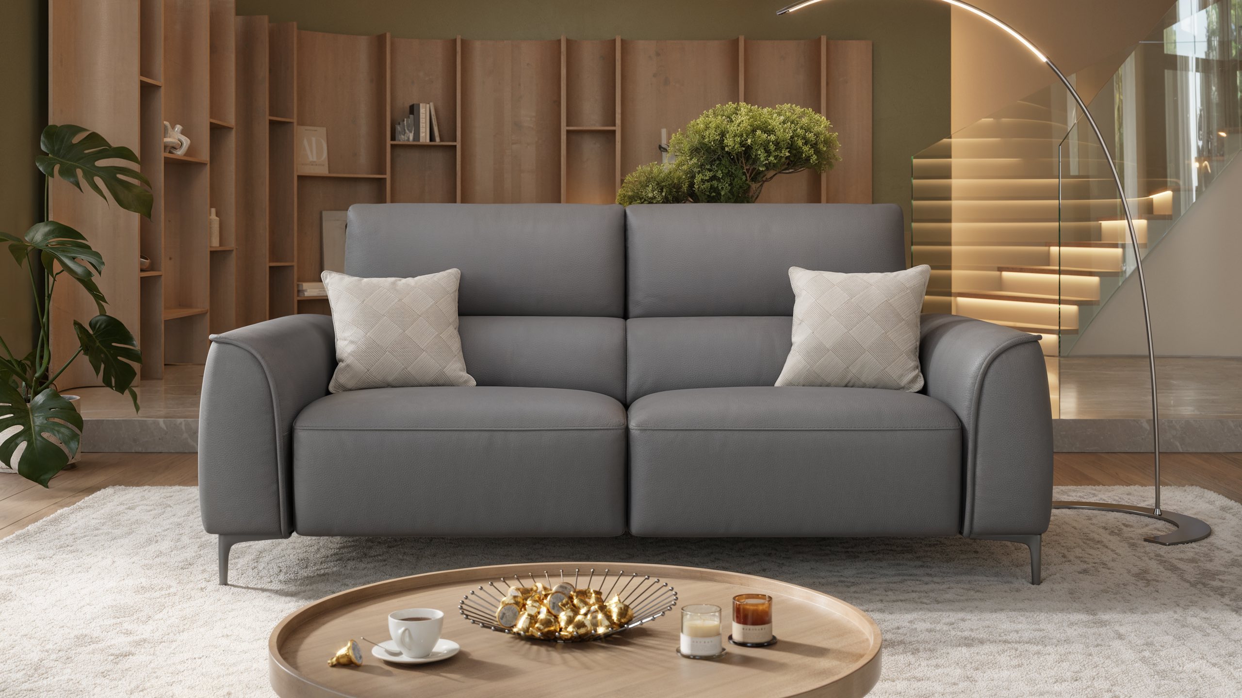 Leder 3-Sitzer Sofa COMO