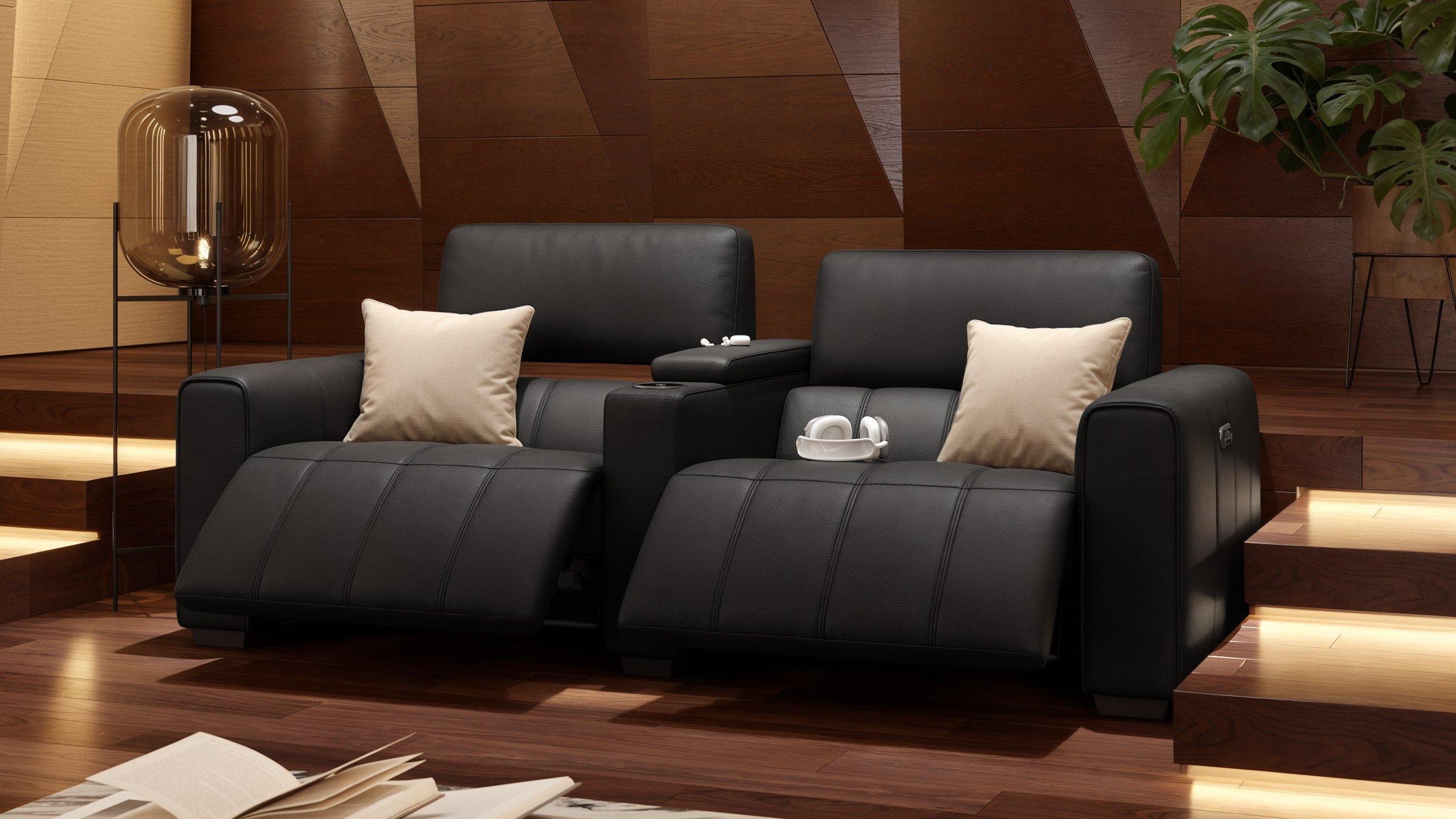 Leder 2-Sitzer Kinosofa MALIBU
