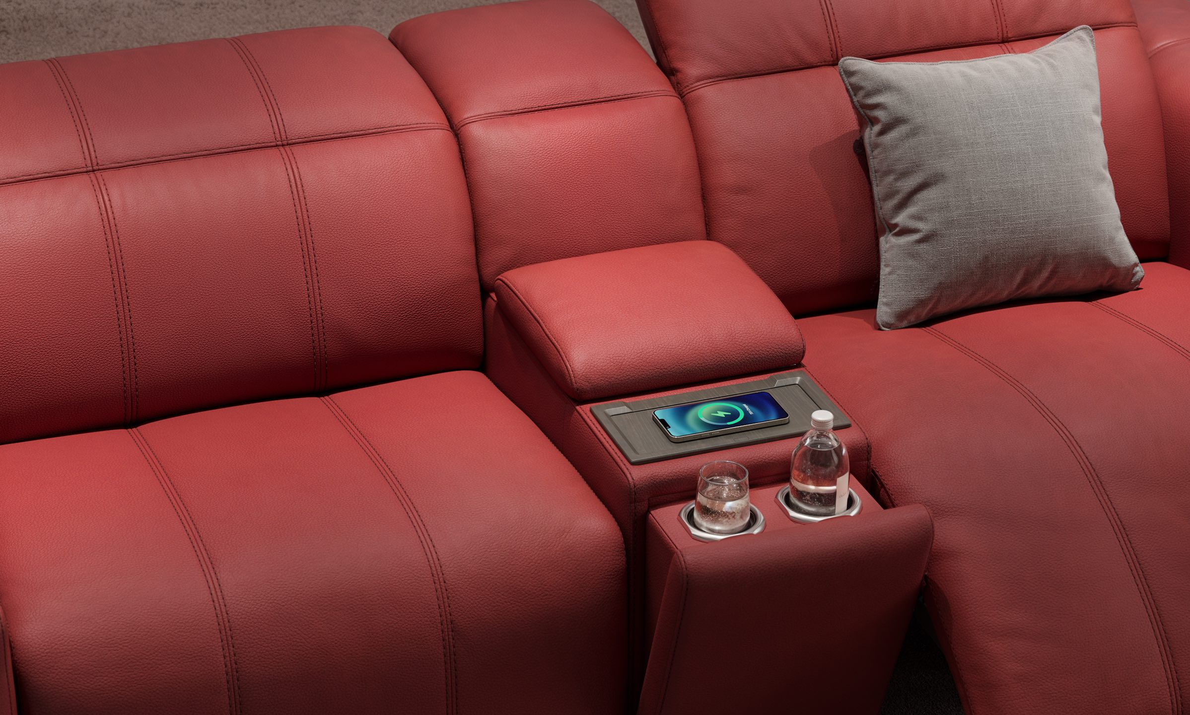 Leder 2-Sitzer Kinosofa FLORIDA