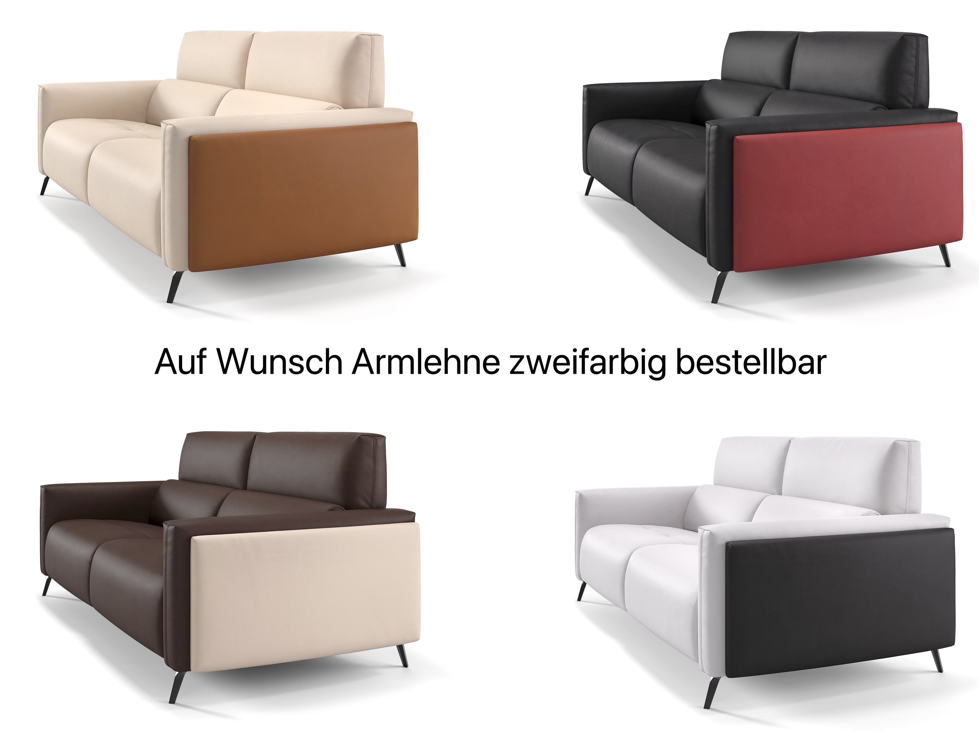 Leder 3-Sitzer AVELLA