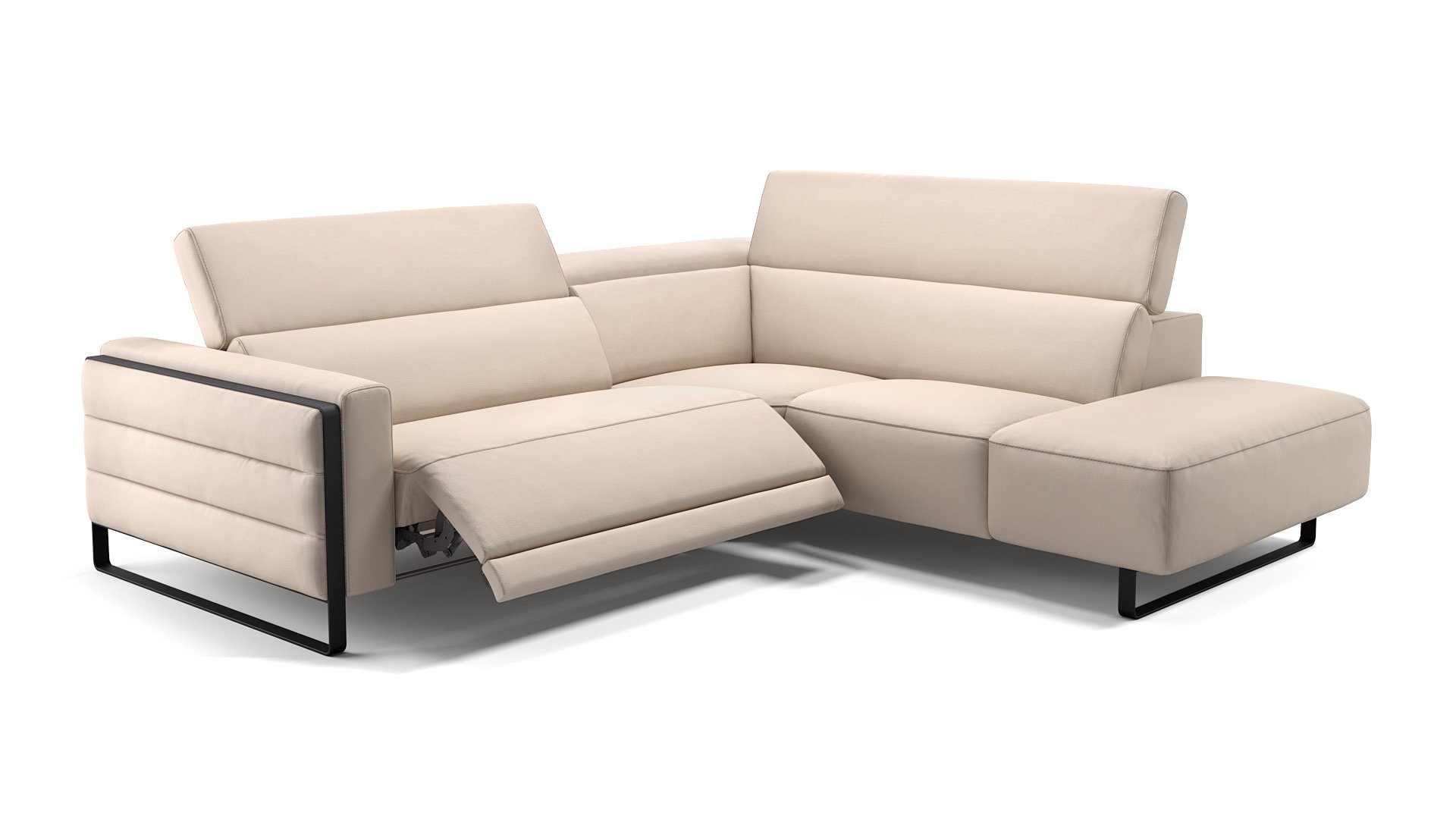 Leder Ecksofa DELTONA