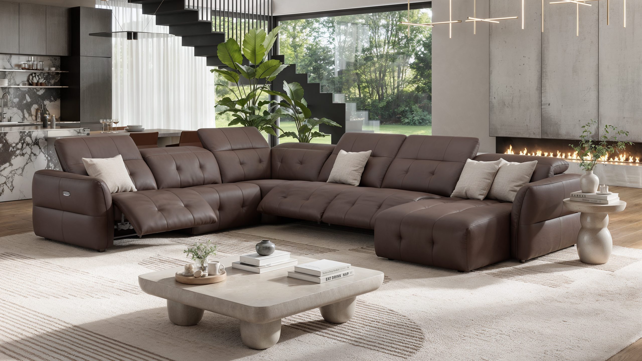 Leder Wohnlandschaft MARANELLO