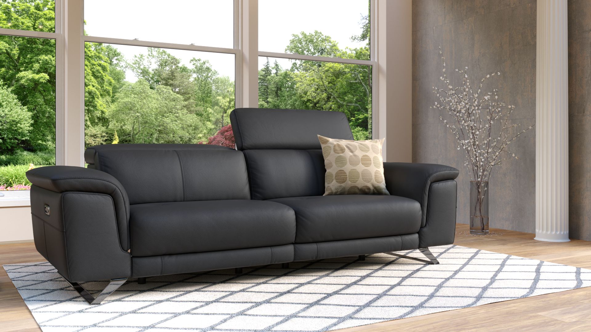 Leder 3-Sitzer Sofa SERRI