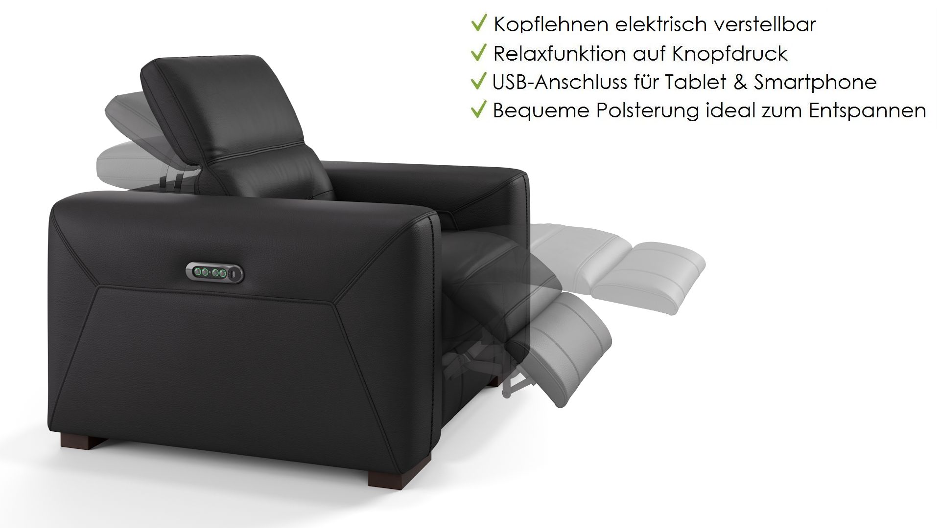 Leder 3-Sitzer Sofa CORATO