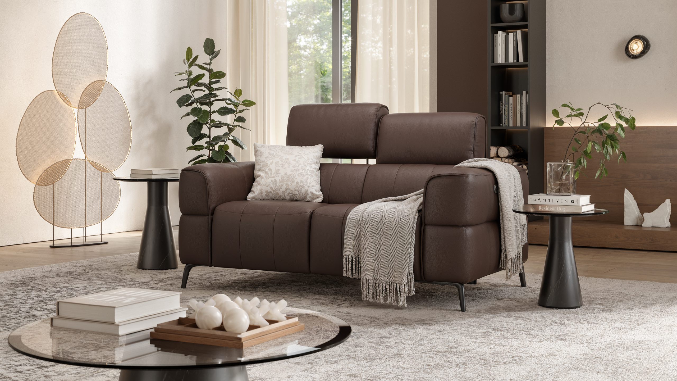 Leder 2-Sitzer Sofa MEZZANO