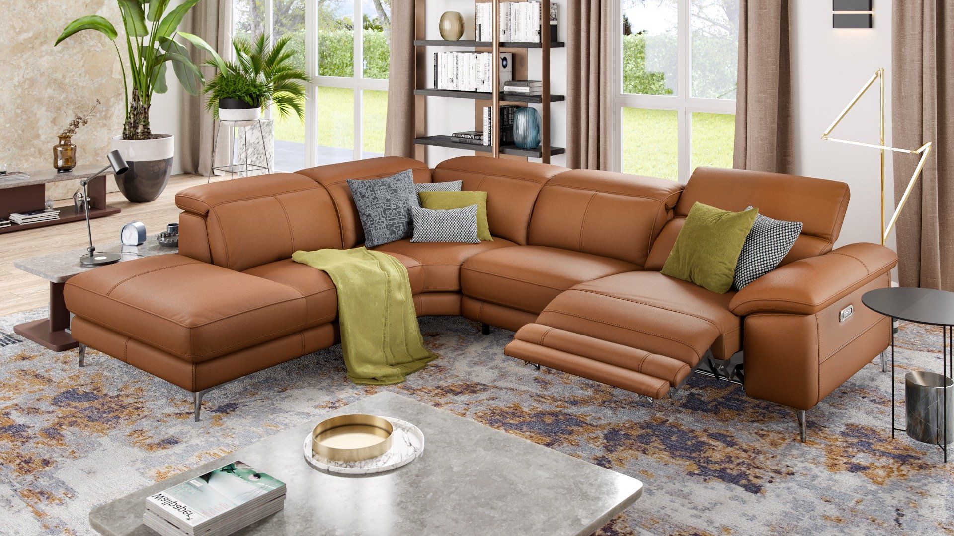 Leder Ecksofa SIENA