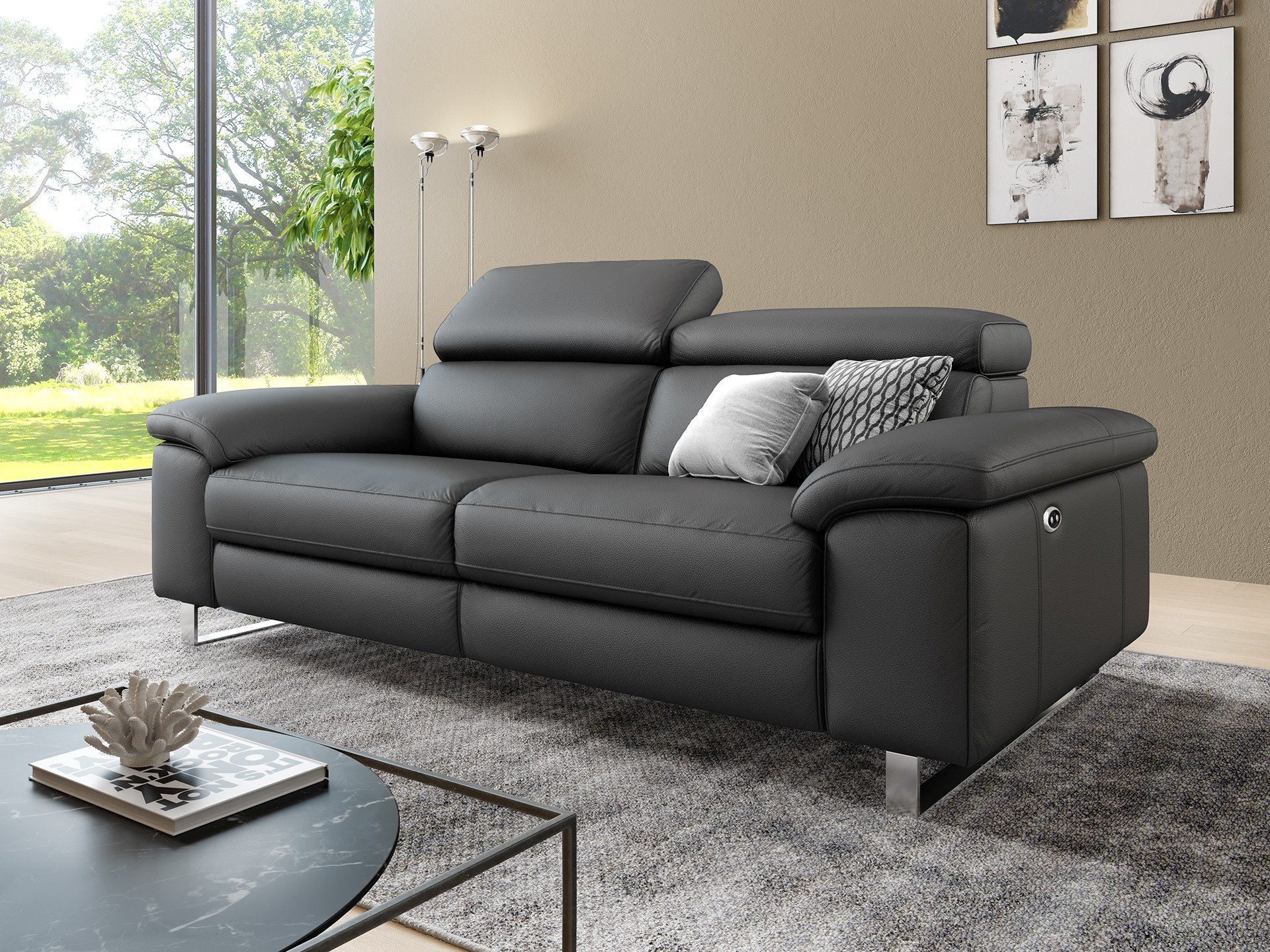 Leder 3-Sitzer Sofa SAVONA