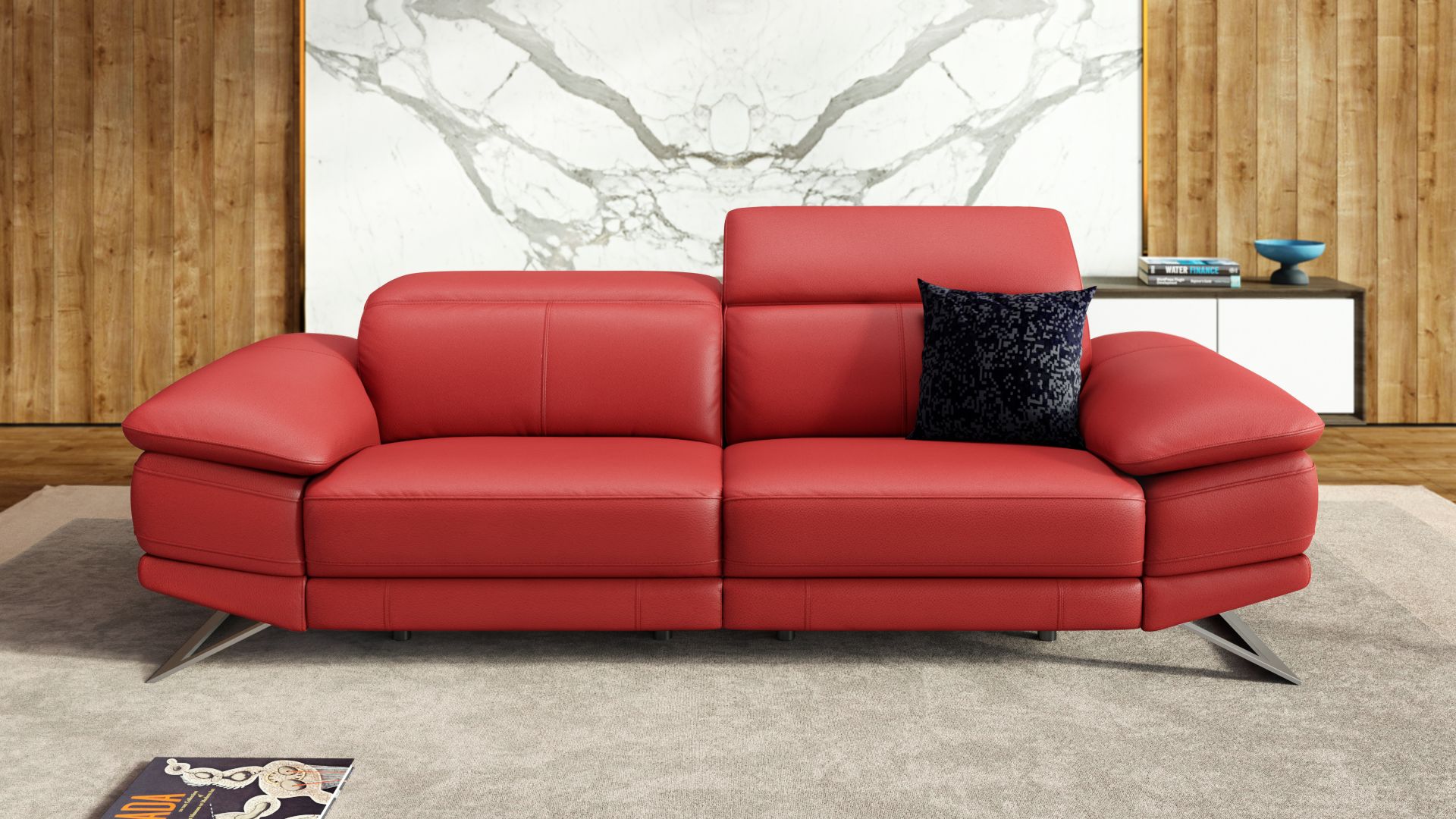 Leder 3-Sitzer Sofa FERRARA