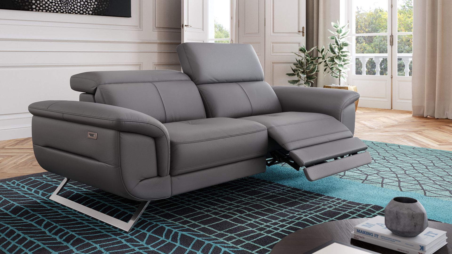 Leder 2-Sitzer Sofa MATRICE