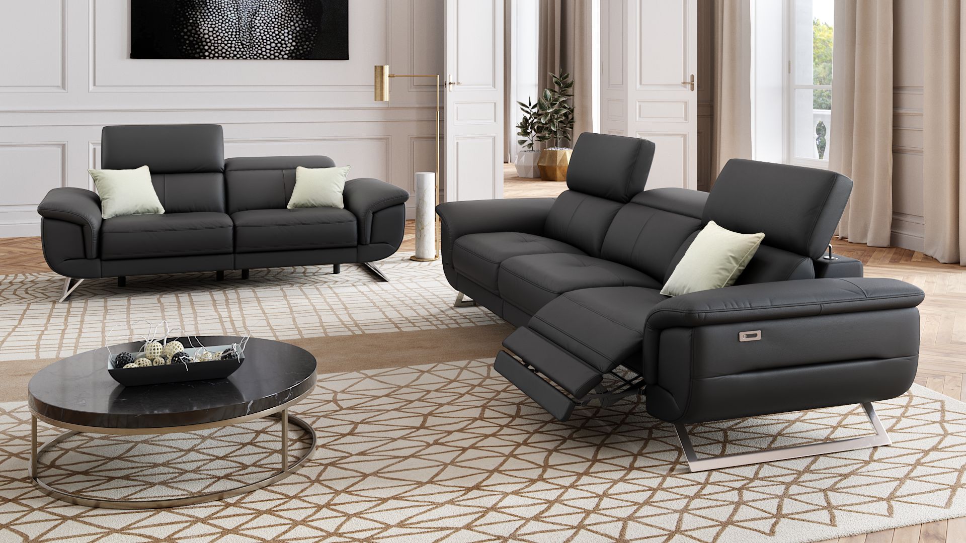 Leder 3-Sitzer Sofa MATRICE