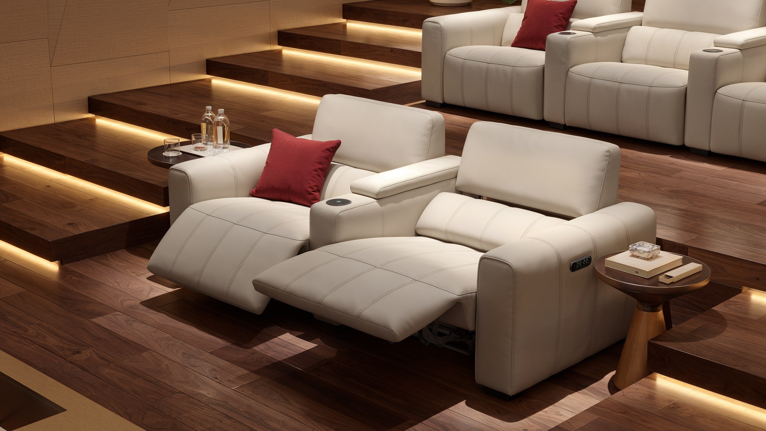 Leder 2-Sitzer Kinosofa MALIBU