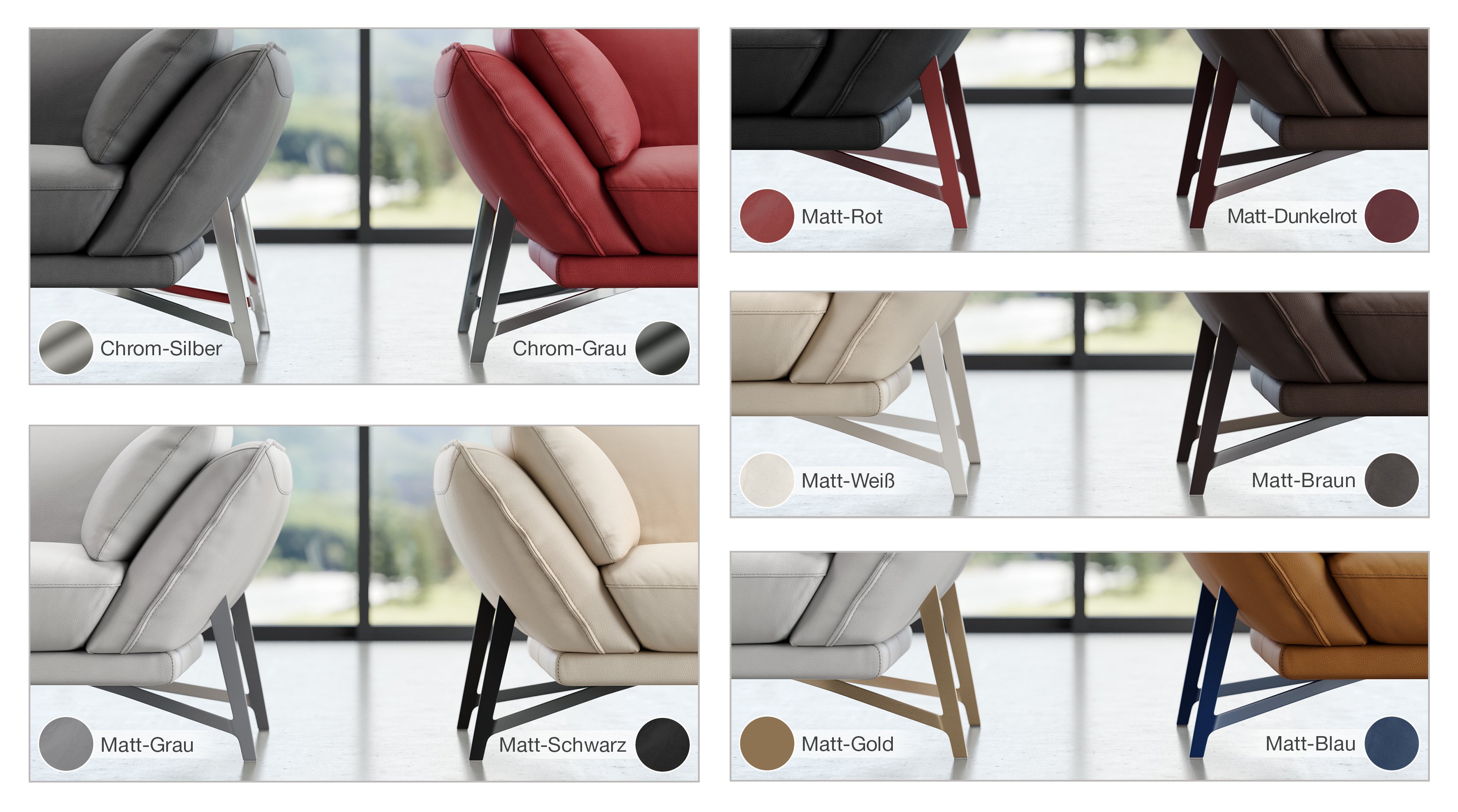 Stoff 3-Sitzer Sofa ESTELLA