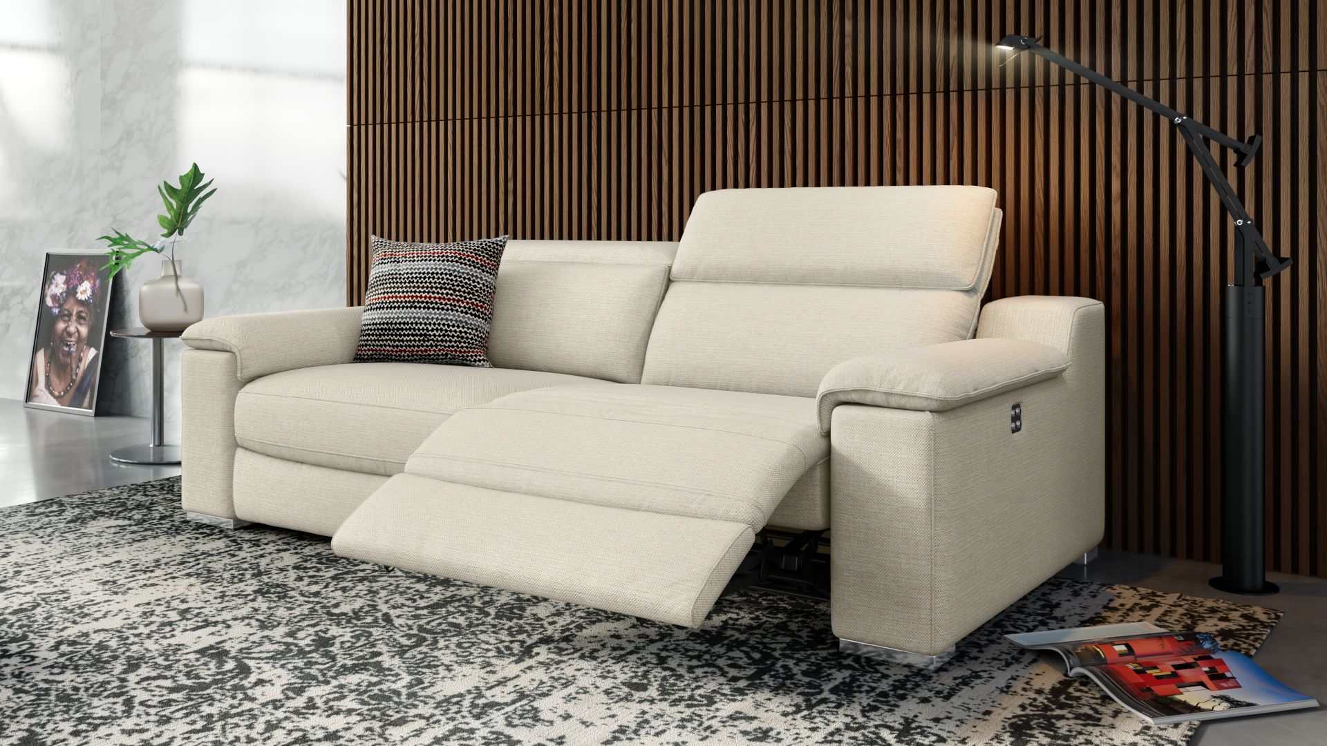 Stoff 3-Sitzer Sofa MACELLO