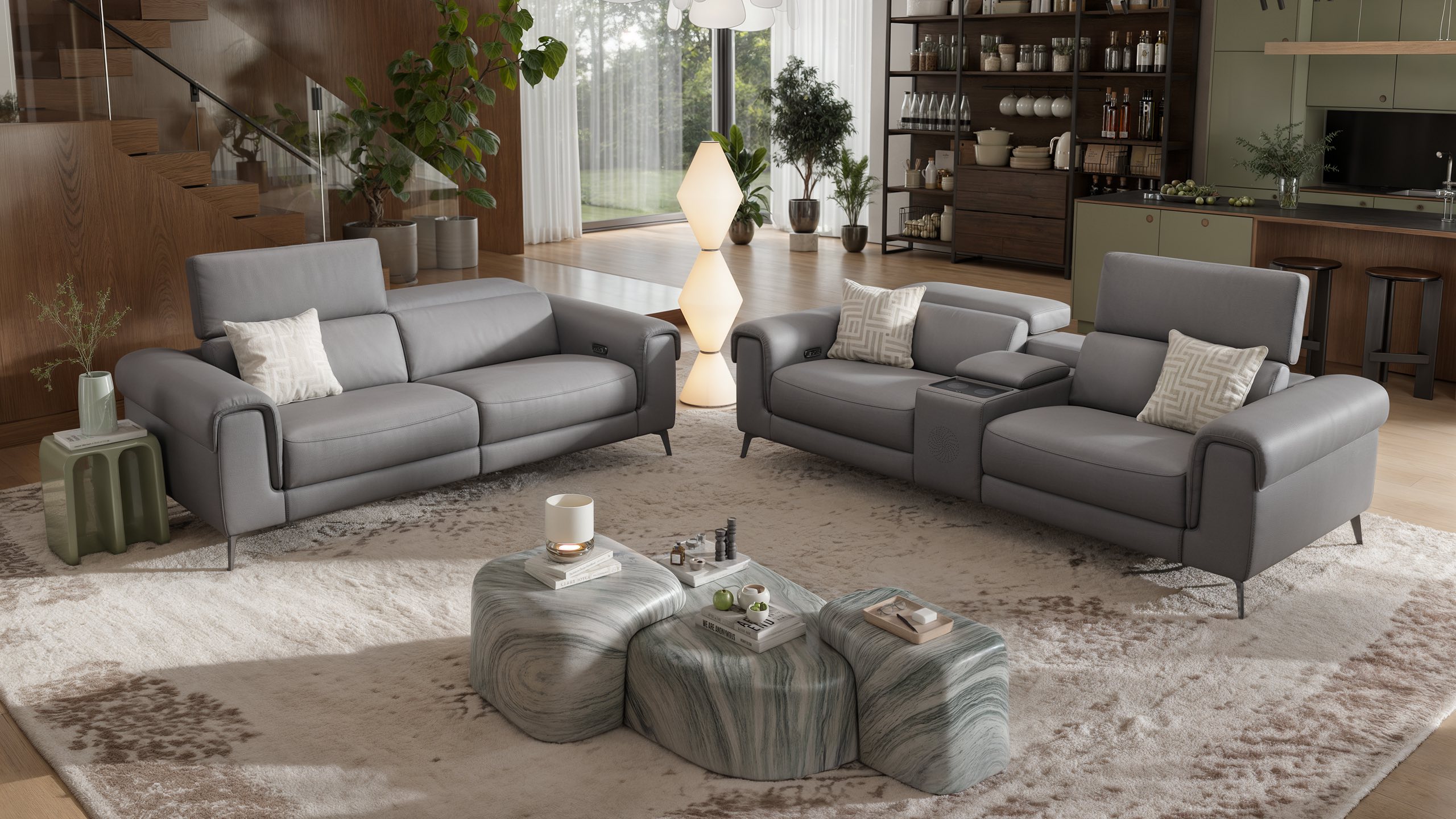 Leder Kinosofa VISSO