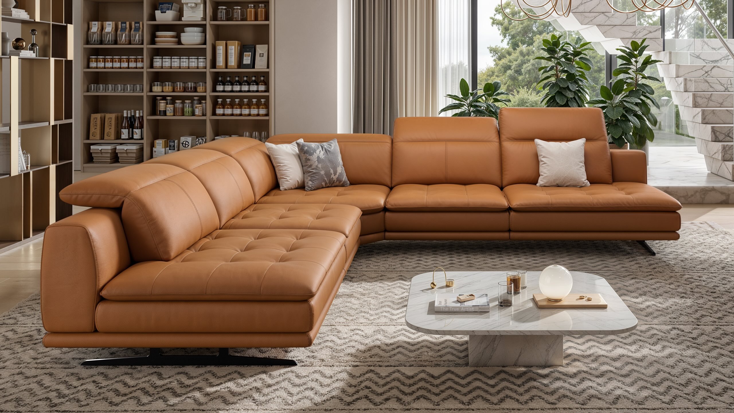 Leder Wohnlandschaft NIZZA