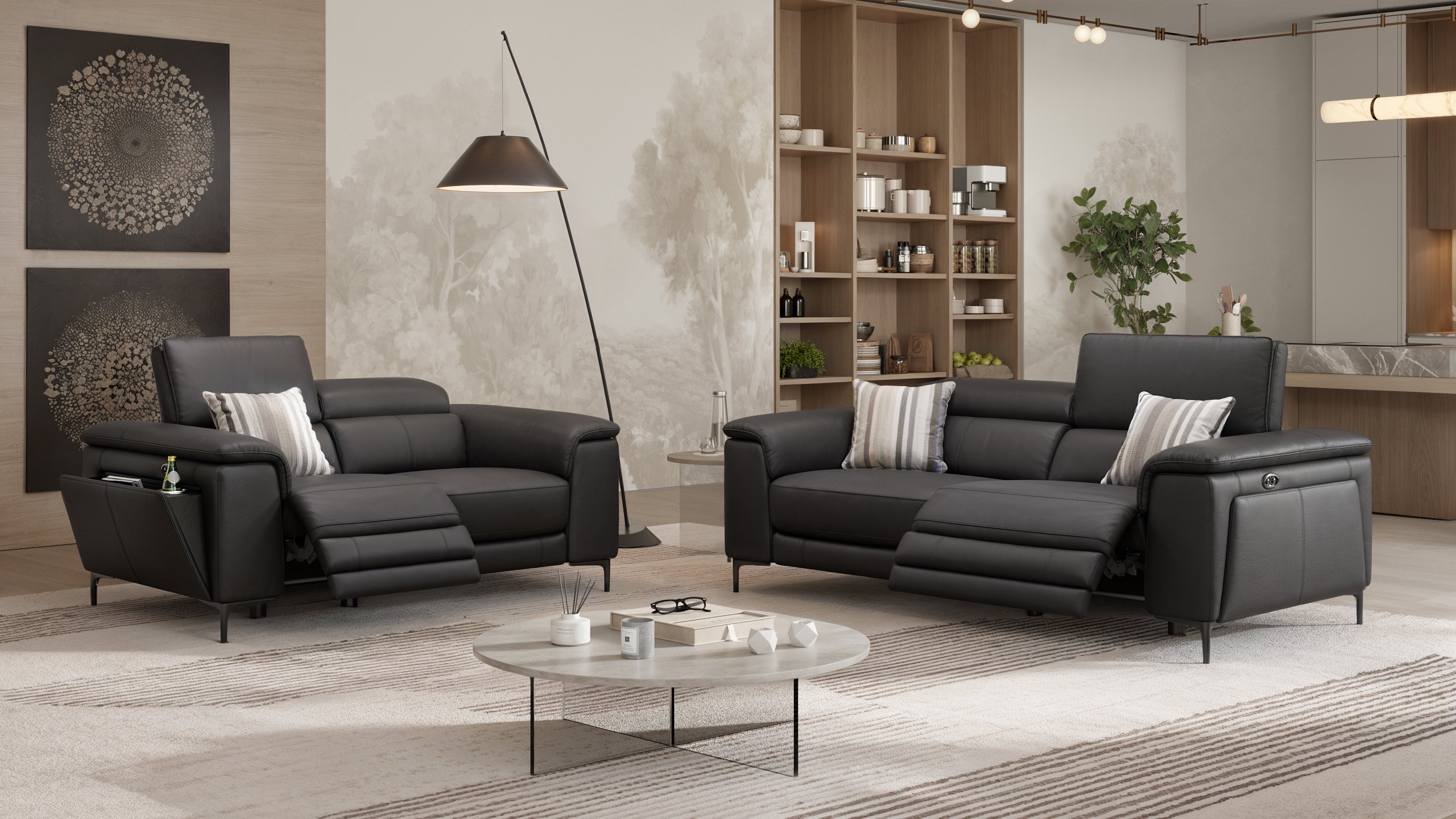 Leder 2-Sitzer Sofa MARINO