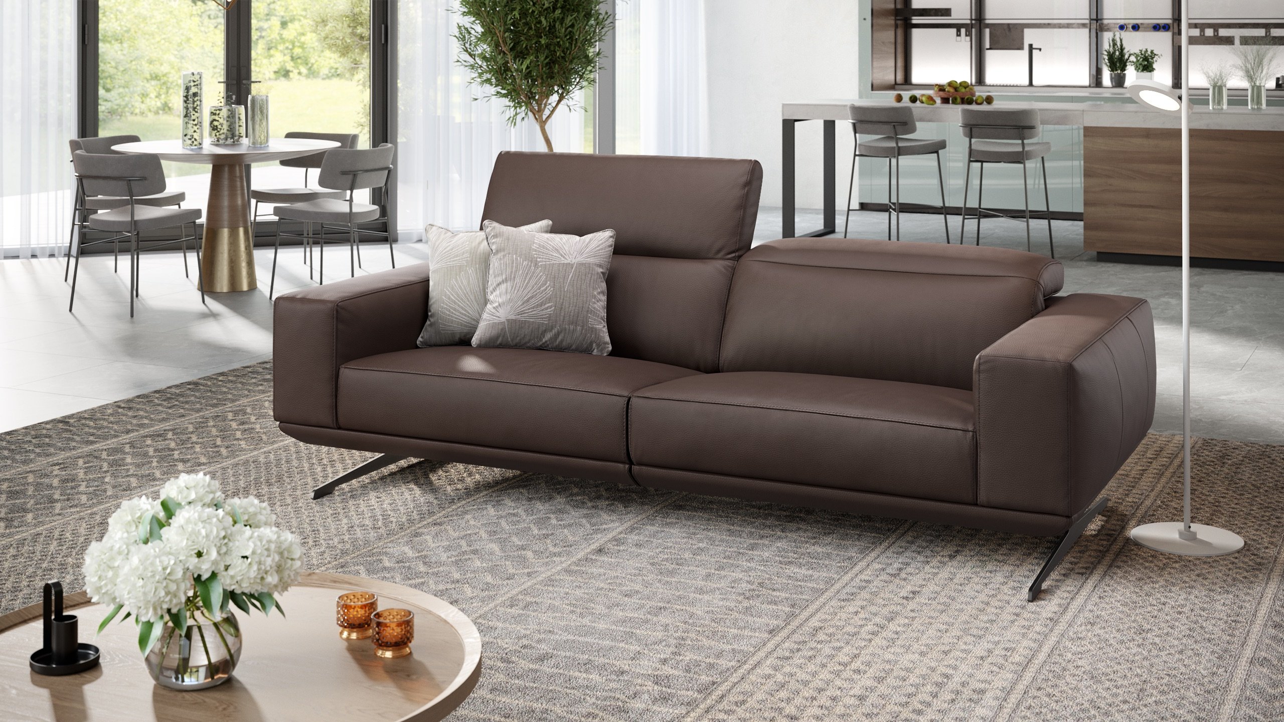 Leder 3-Sitzer Sofa MERANO