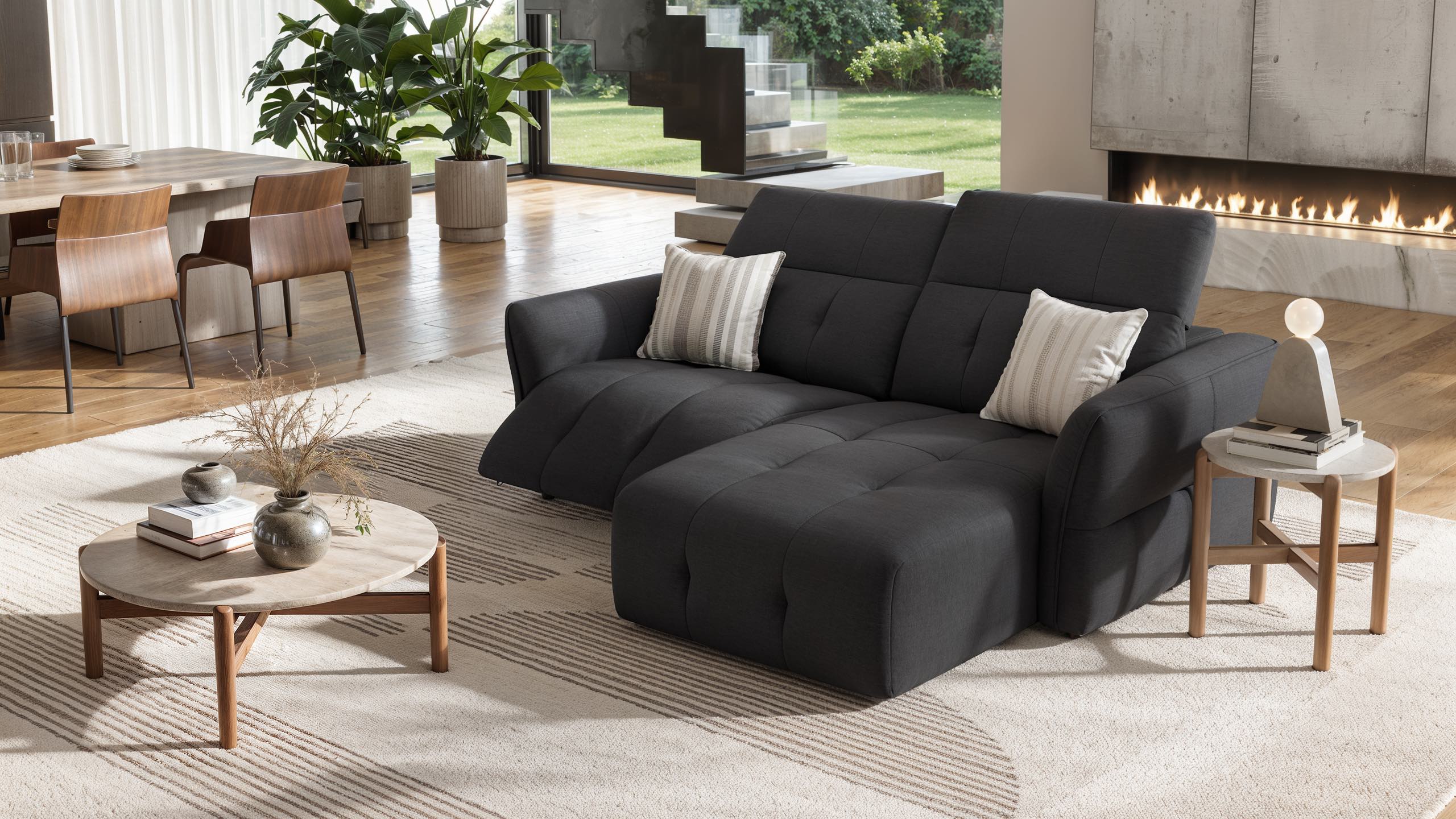 Stoff Ecksofa mini MARANELLO