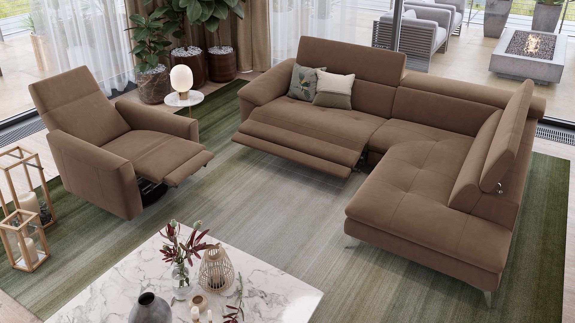 Stoff Ecksofa STELLA