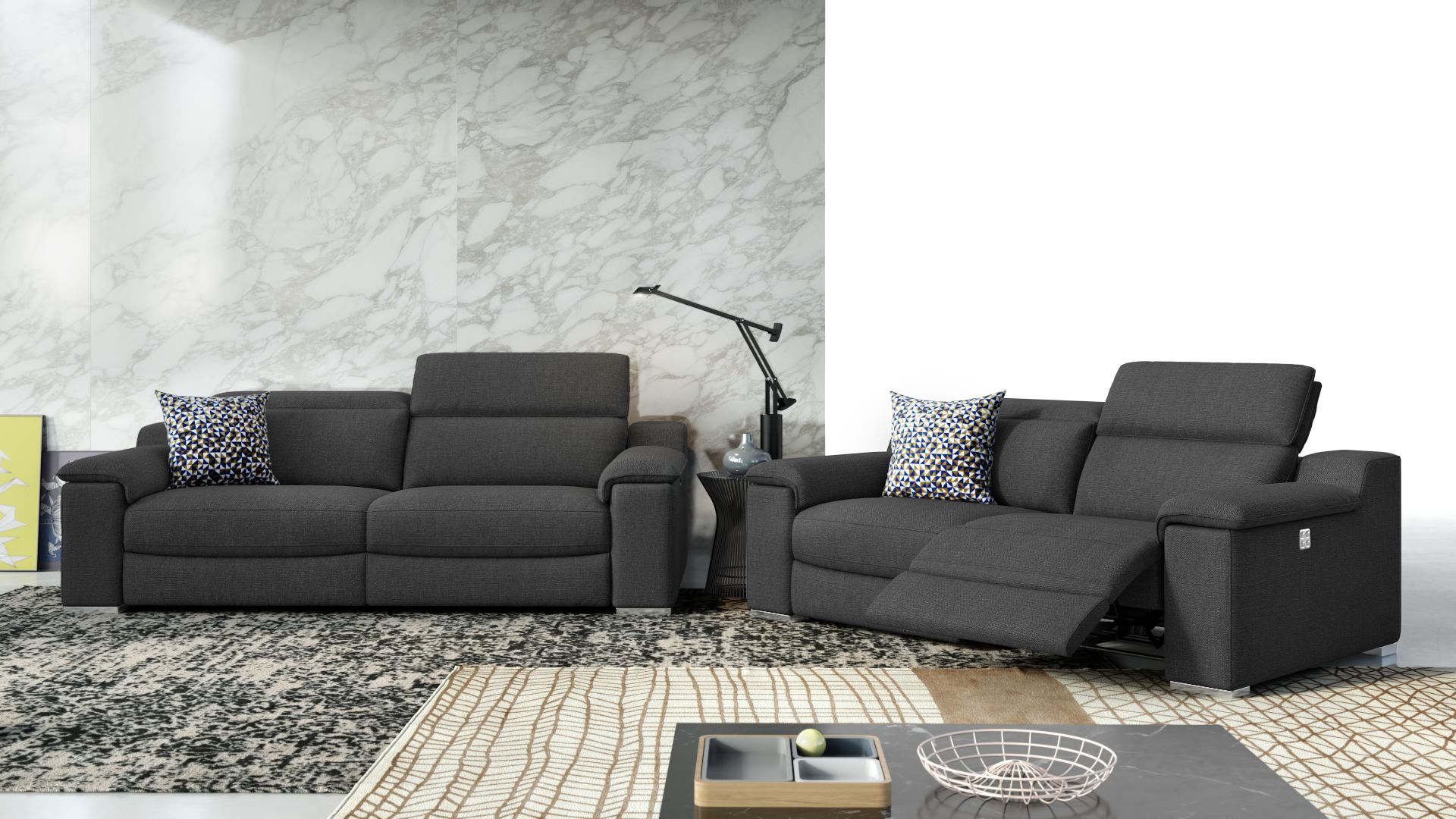 Stoff 2-Sitzer Sofa MACELLO