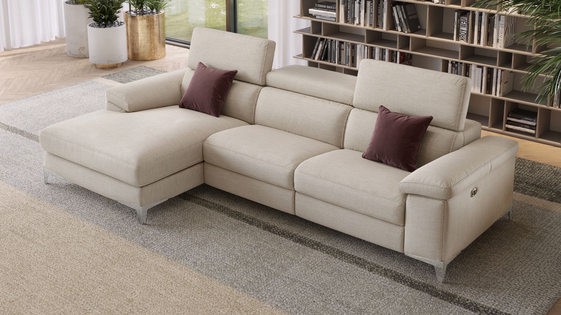 Stoff Ecksofa VENOSA