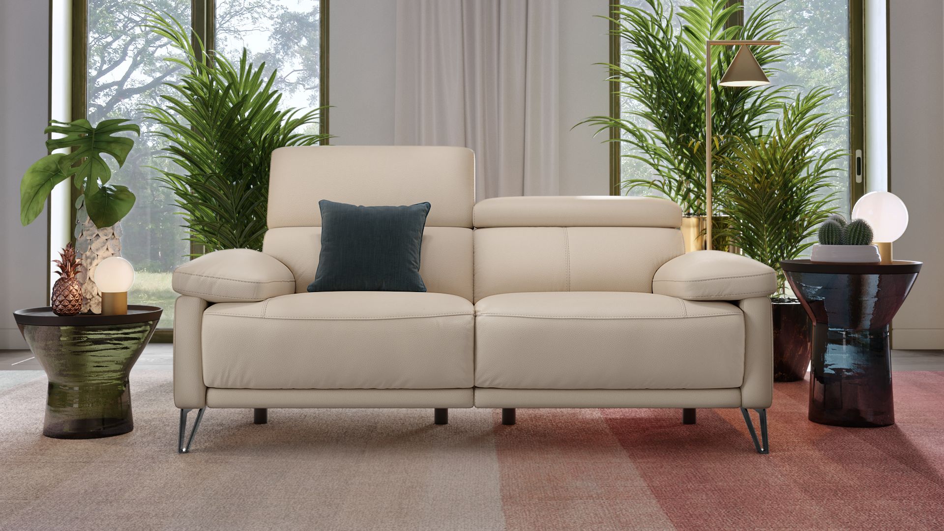 Leder 2-Sitzer Sofa CELANO