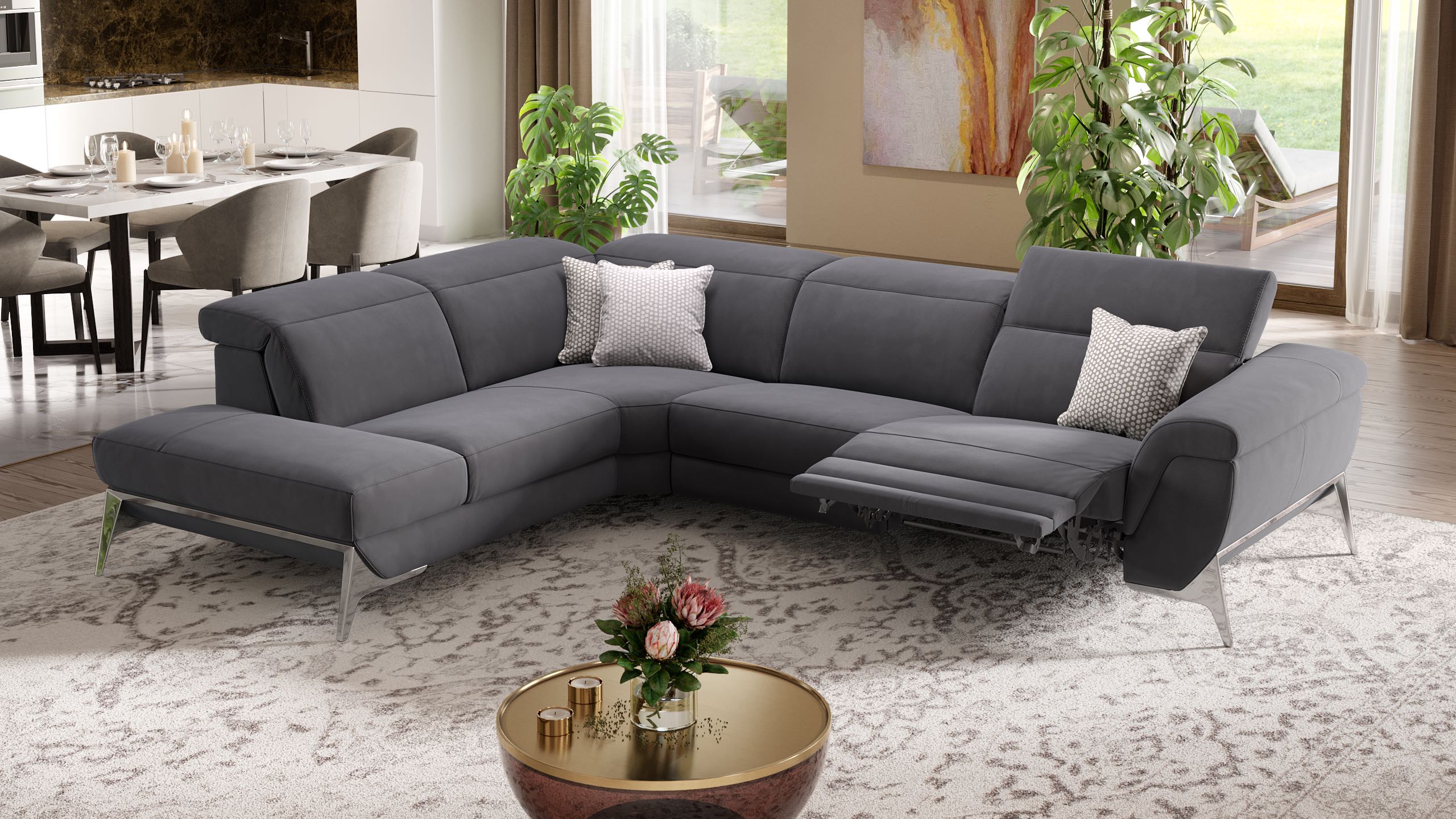 Stoff Ecksofa ARINA