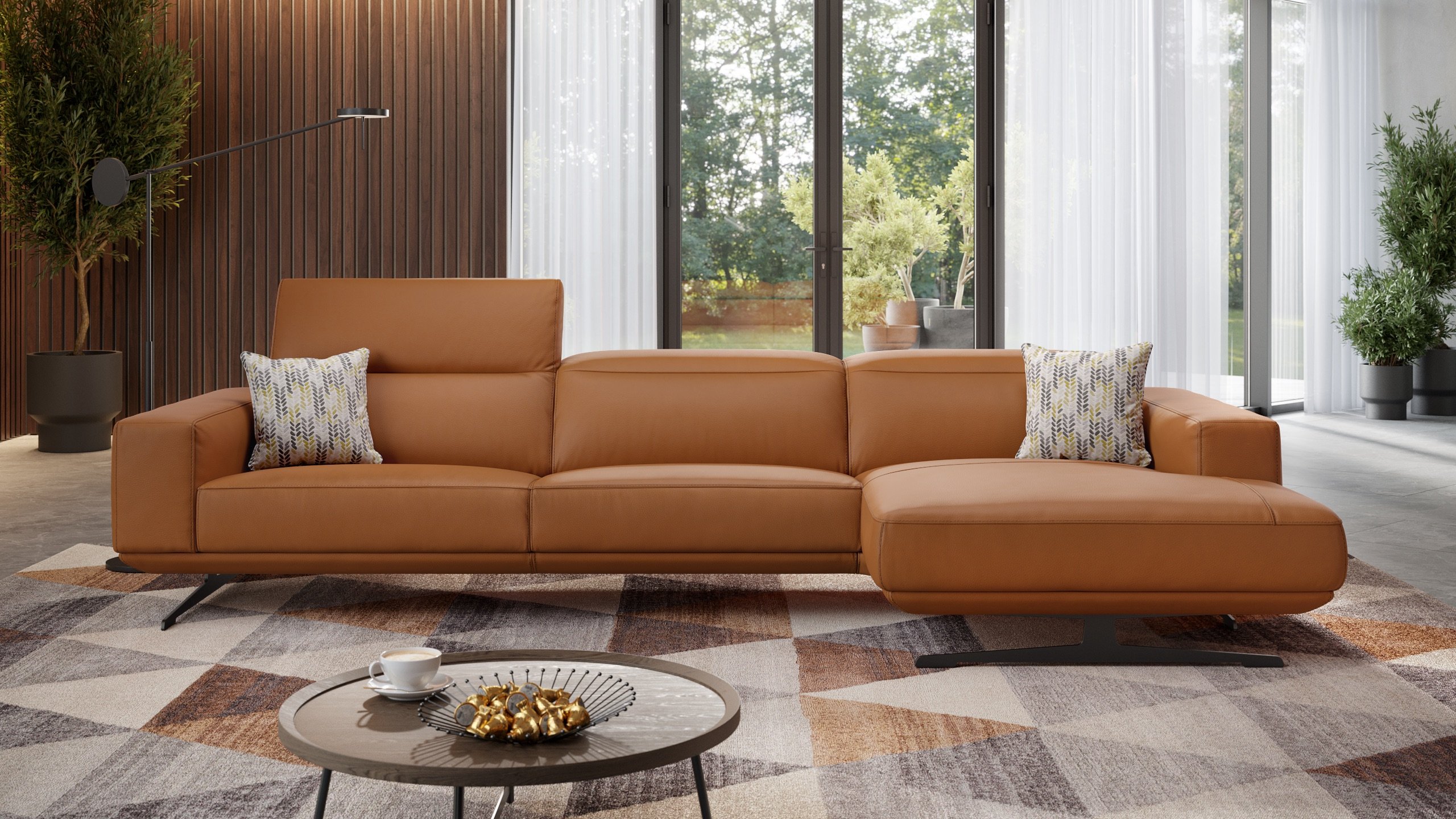 Leder Ecksofa MERANO