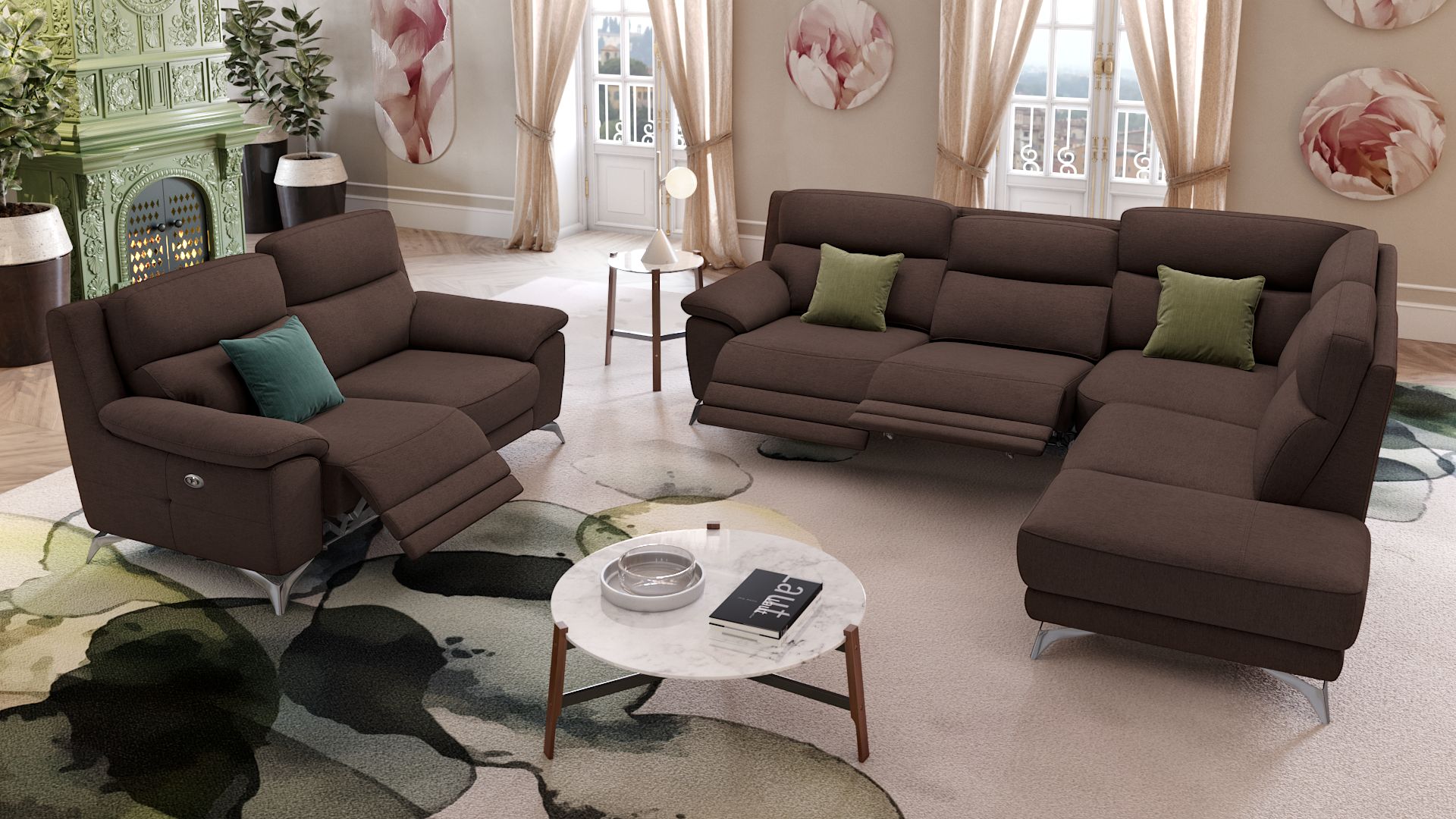 Stoff 2-Sitzer Sofa LANTELLA