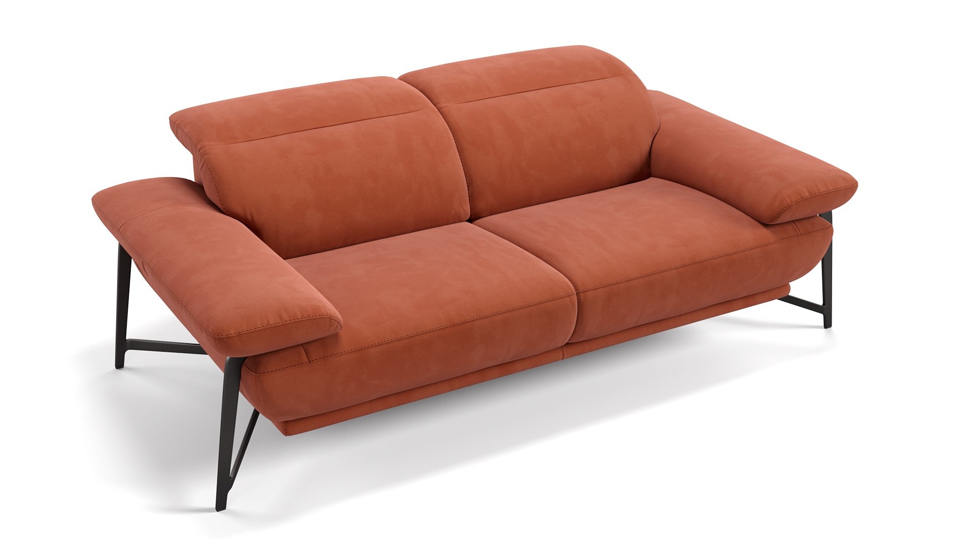 Stoff 2-Sitzer Sofa BIANCO