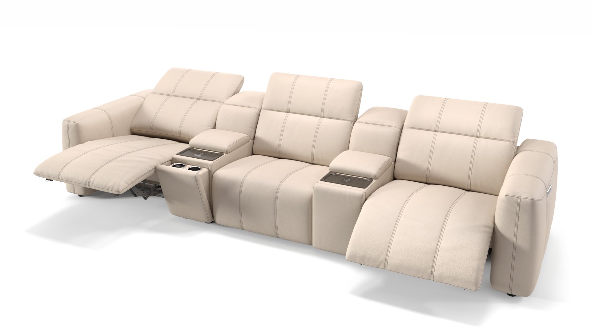 Leder 3-Sitzer Kinosofa FLORIDA