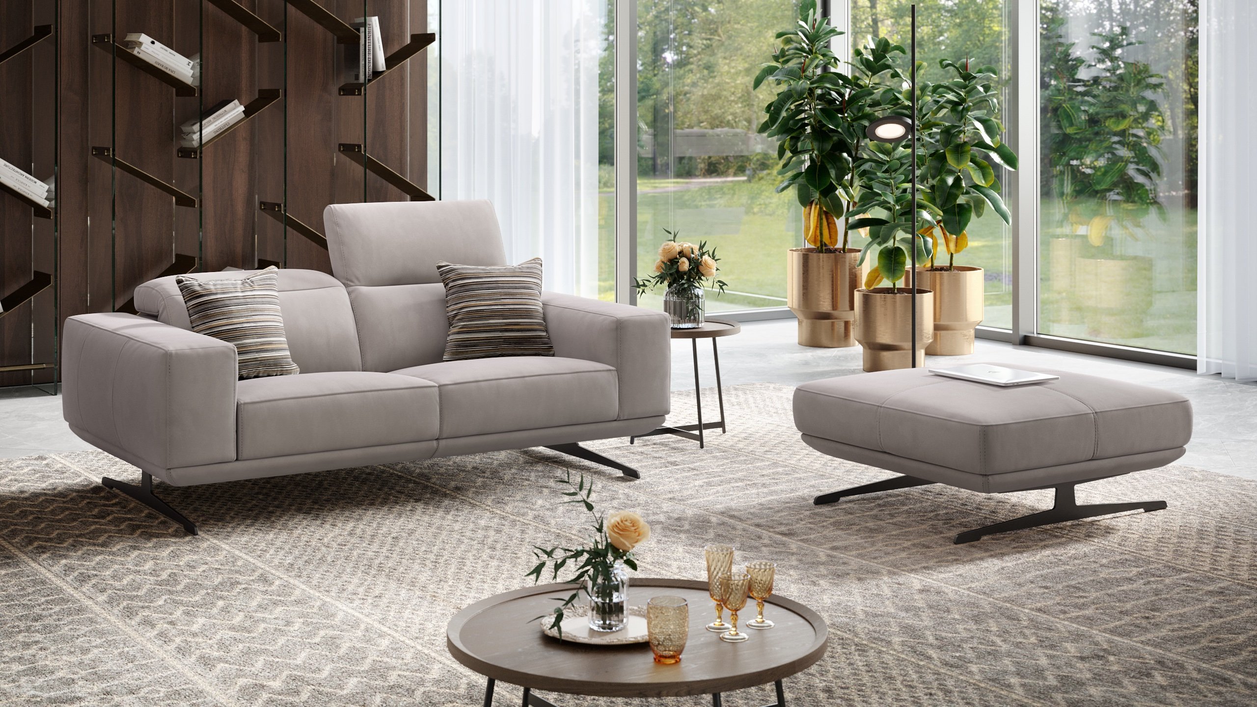 Stoff 2-Sitzer Sofa MERANO