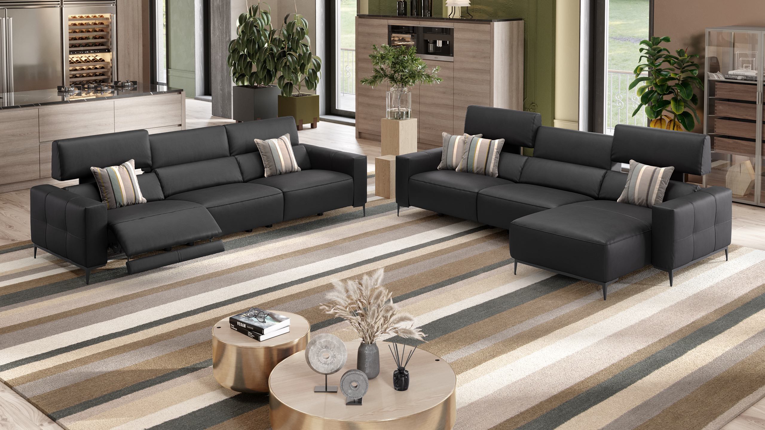 Leder Ecksofa TOLEDO