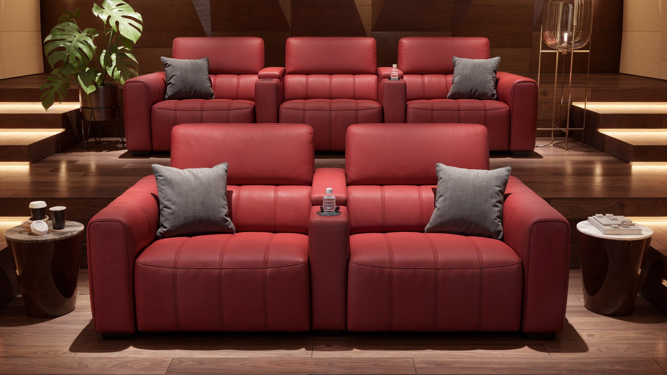 Leder 2-Sitzer Kinosofa MALIBU