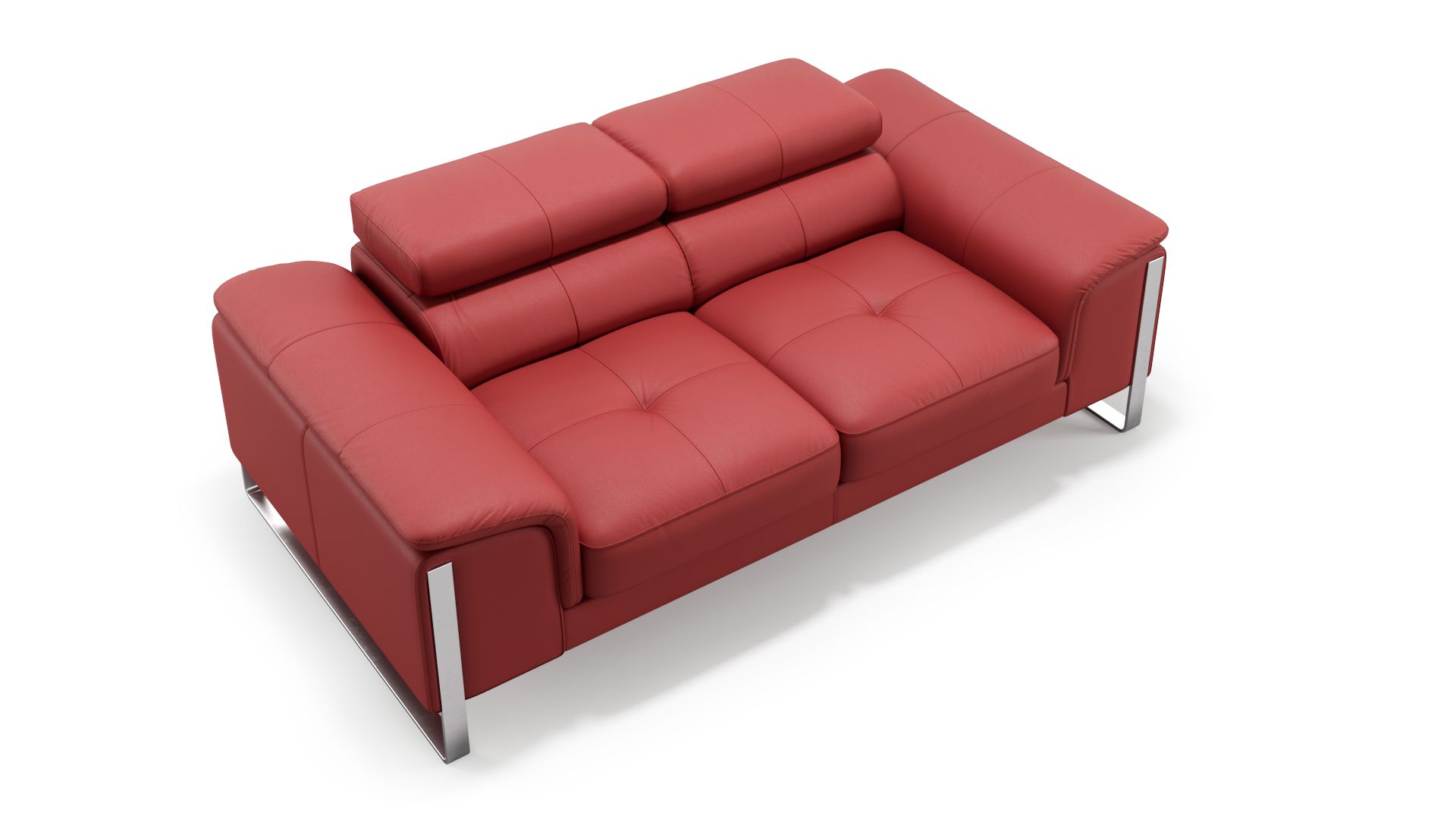 Leder 2-Sitzer Sofa PIZZOLI