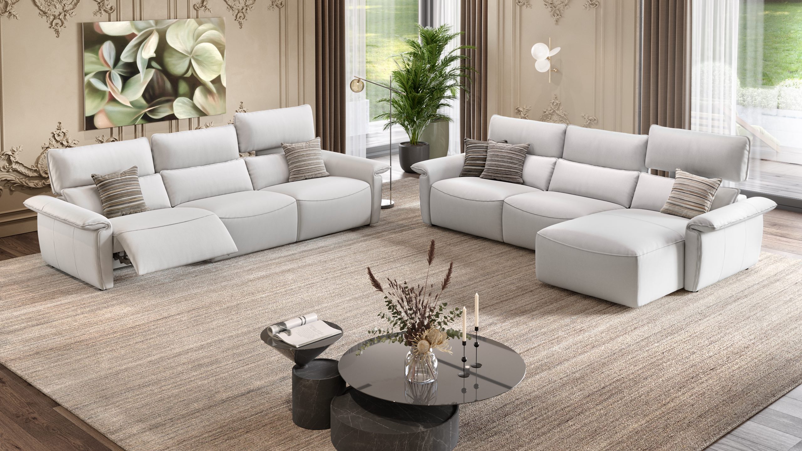 Leder Ecksofa MERIDA