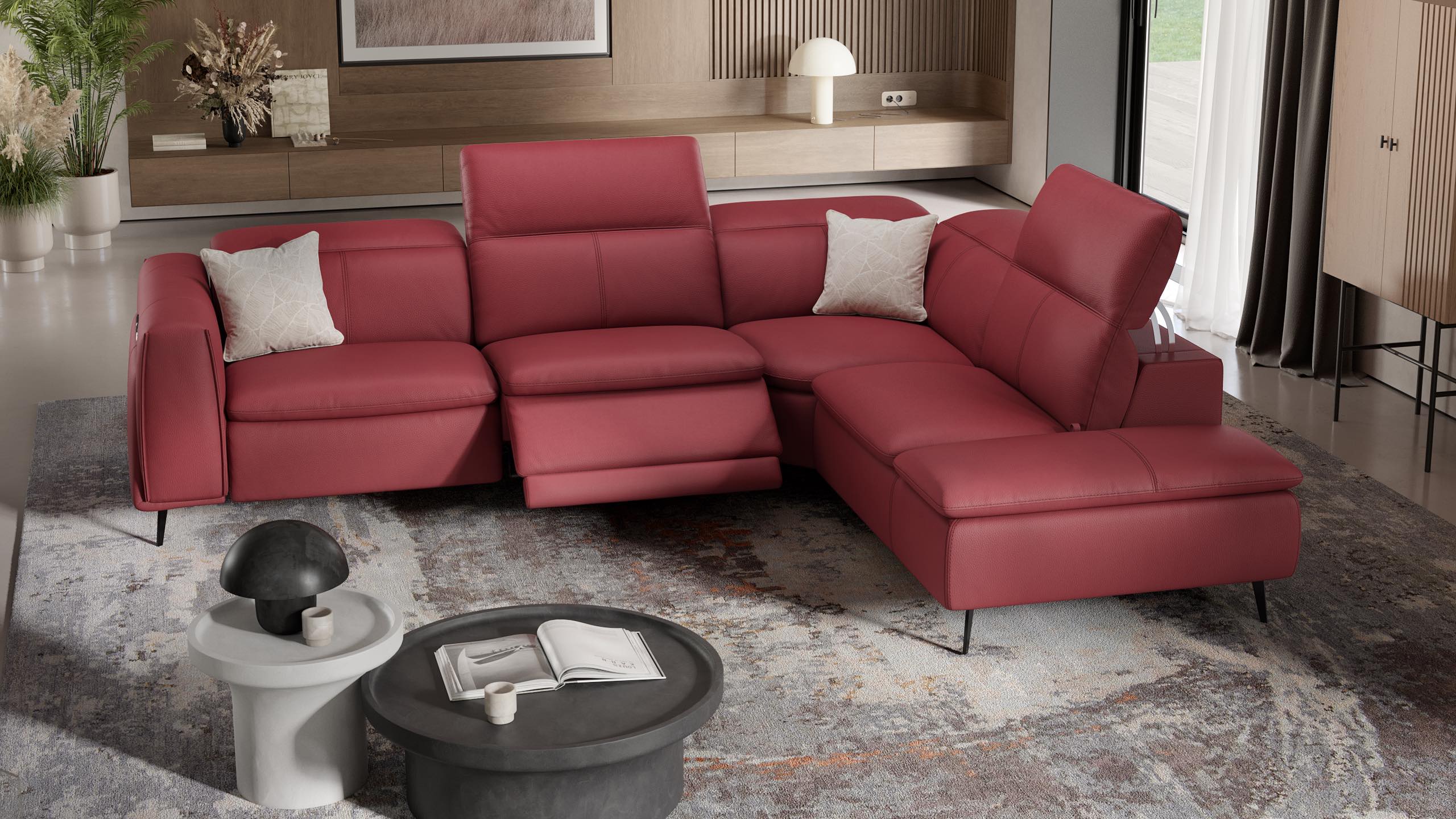 Leder Ecksofa BELLUNO