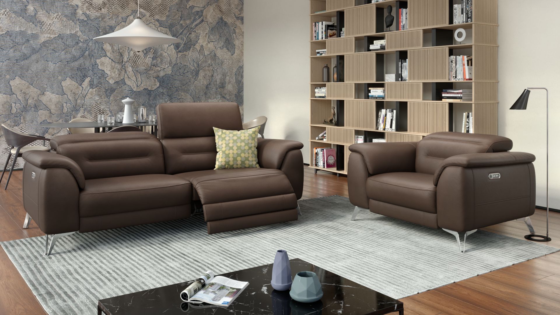 Leder 2-Sitzer Sofa GANDINO