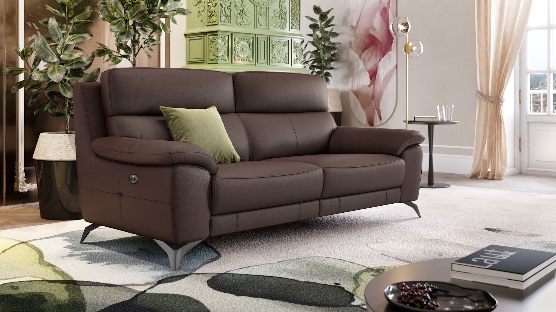 Leder 3-Sitzer Sofa LANTELLA