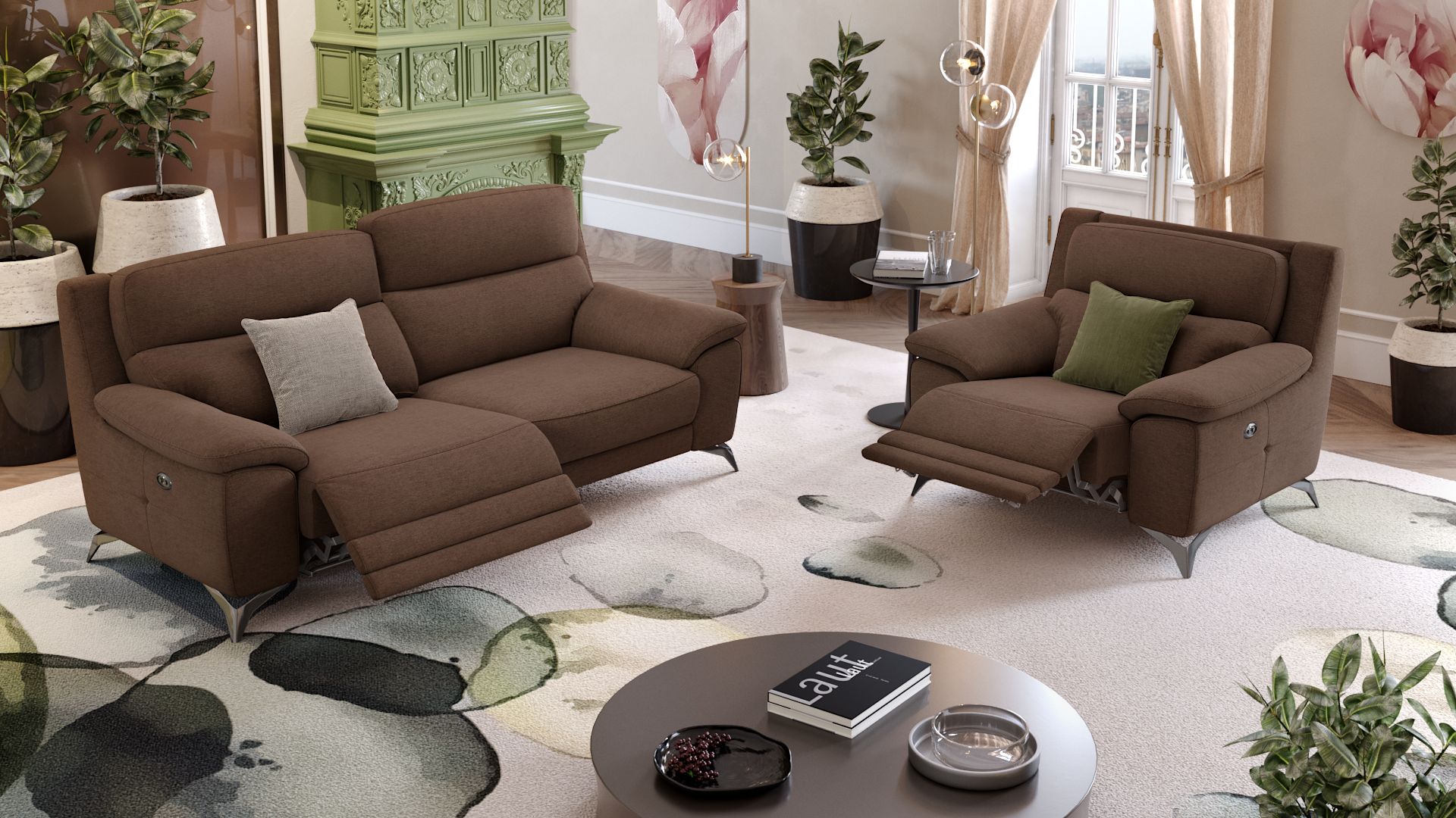 Stoff 3-Sitzer Sofa LANTELLA