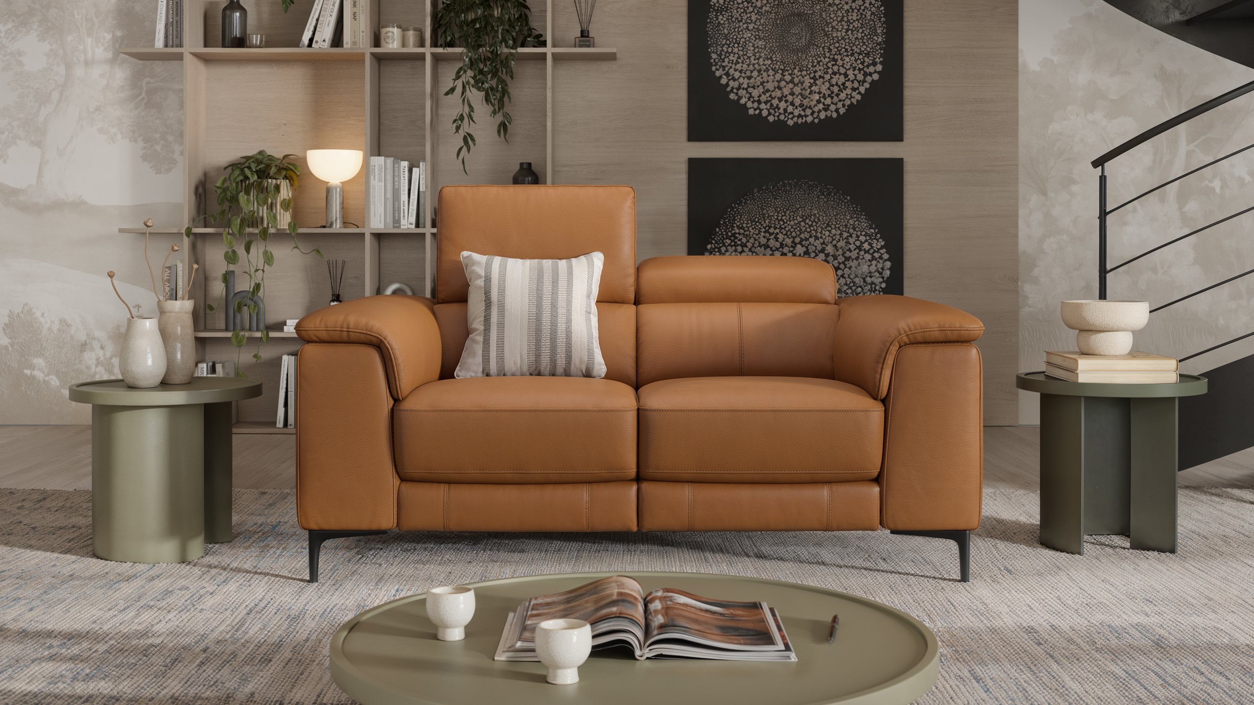 Leder 2-Sitzer Sofa MARINO