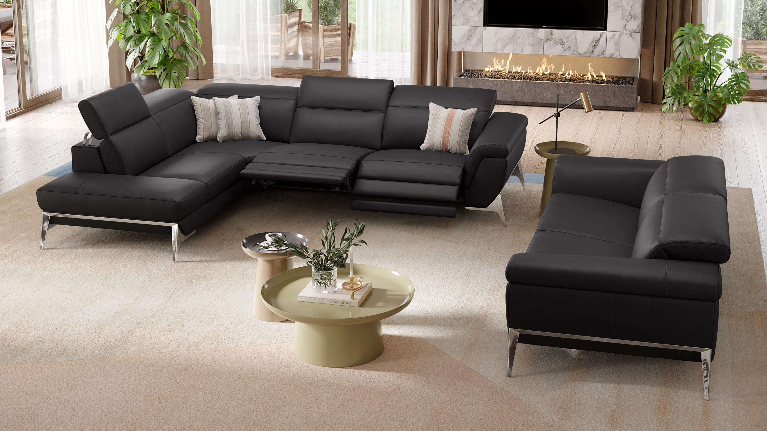 Leder Ecksofa ARINA