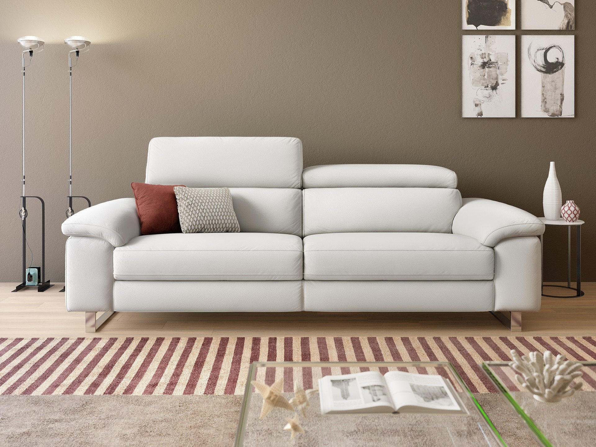 Leder 3-Sitzer Sofa SAVONA