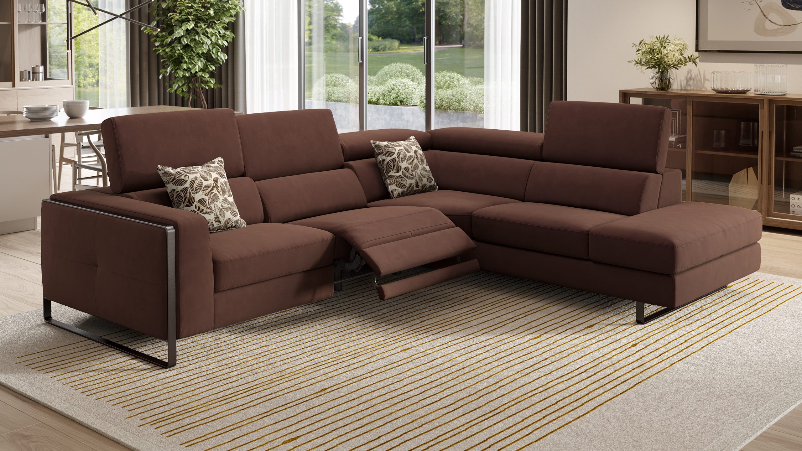 Stoff Ecksofa MANZANO